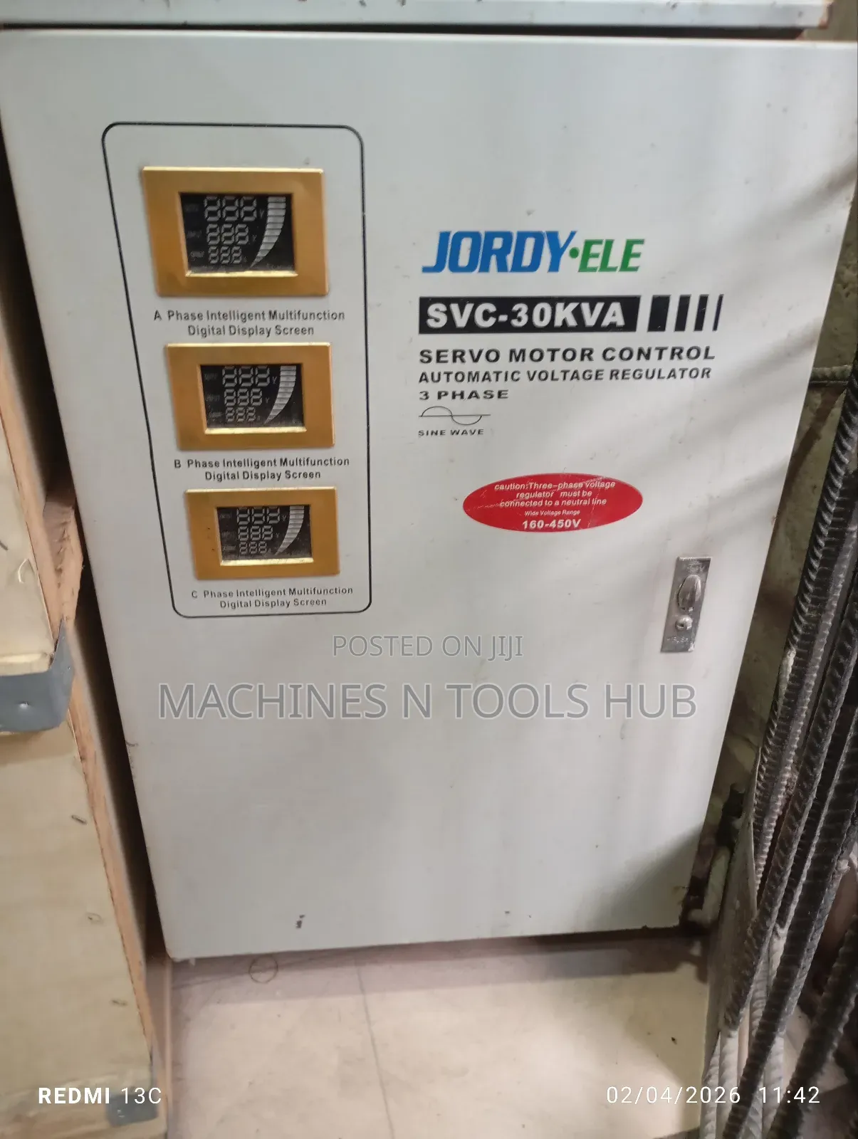 Jordy Ele SVC-30kva Servo Motor Control Automatic Voltage Regulator