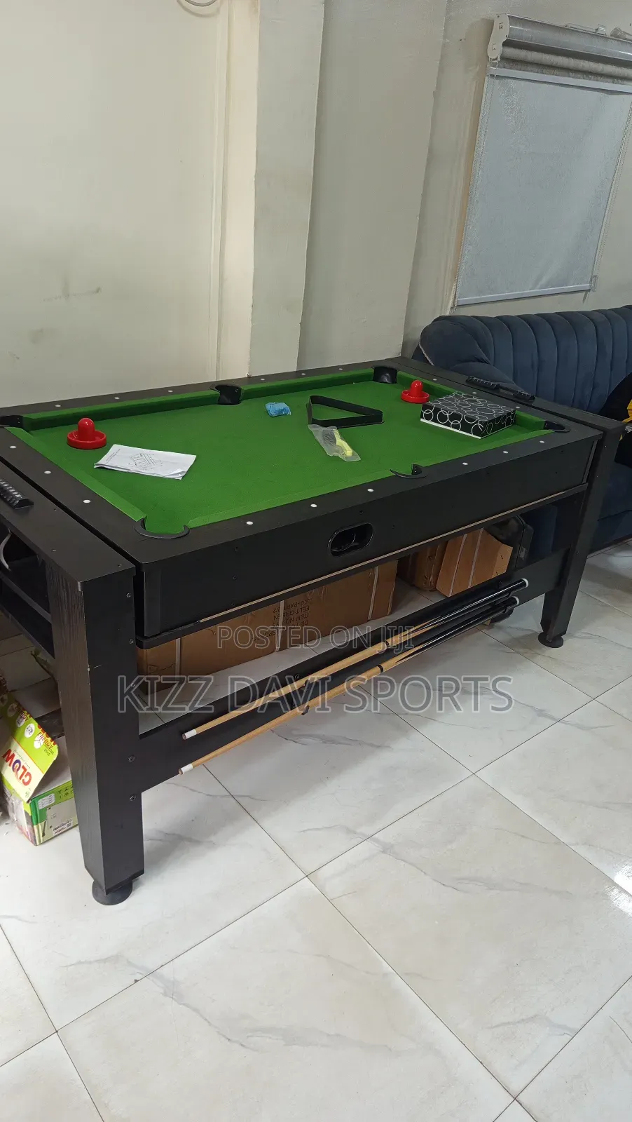 2 in One 6ft Snooker Table With Full Accessories