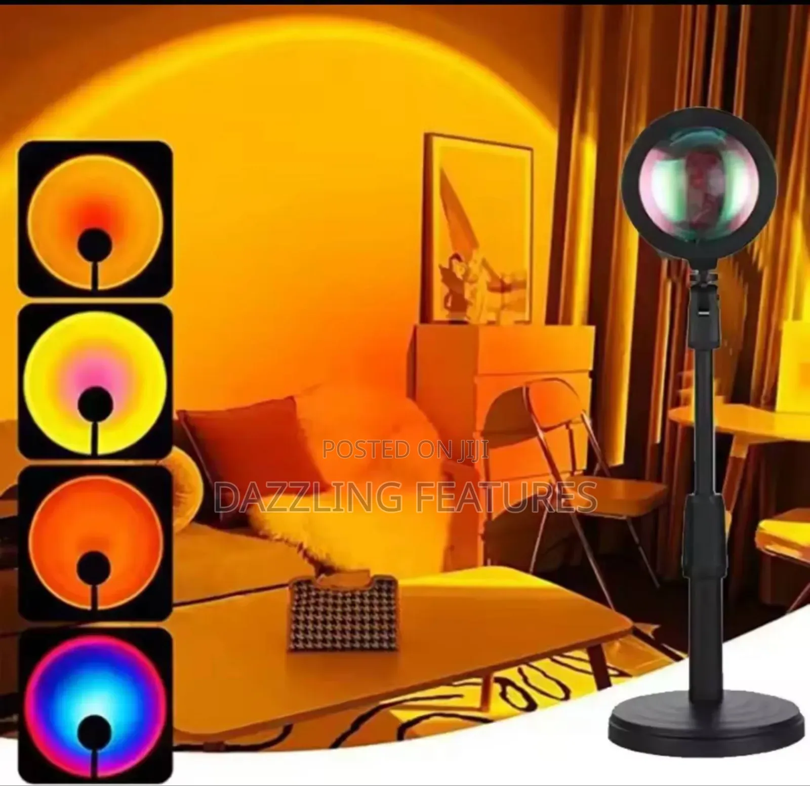16-Color RGB Sunset Lamp With Remote 《》Aesthetic Projection Light