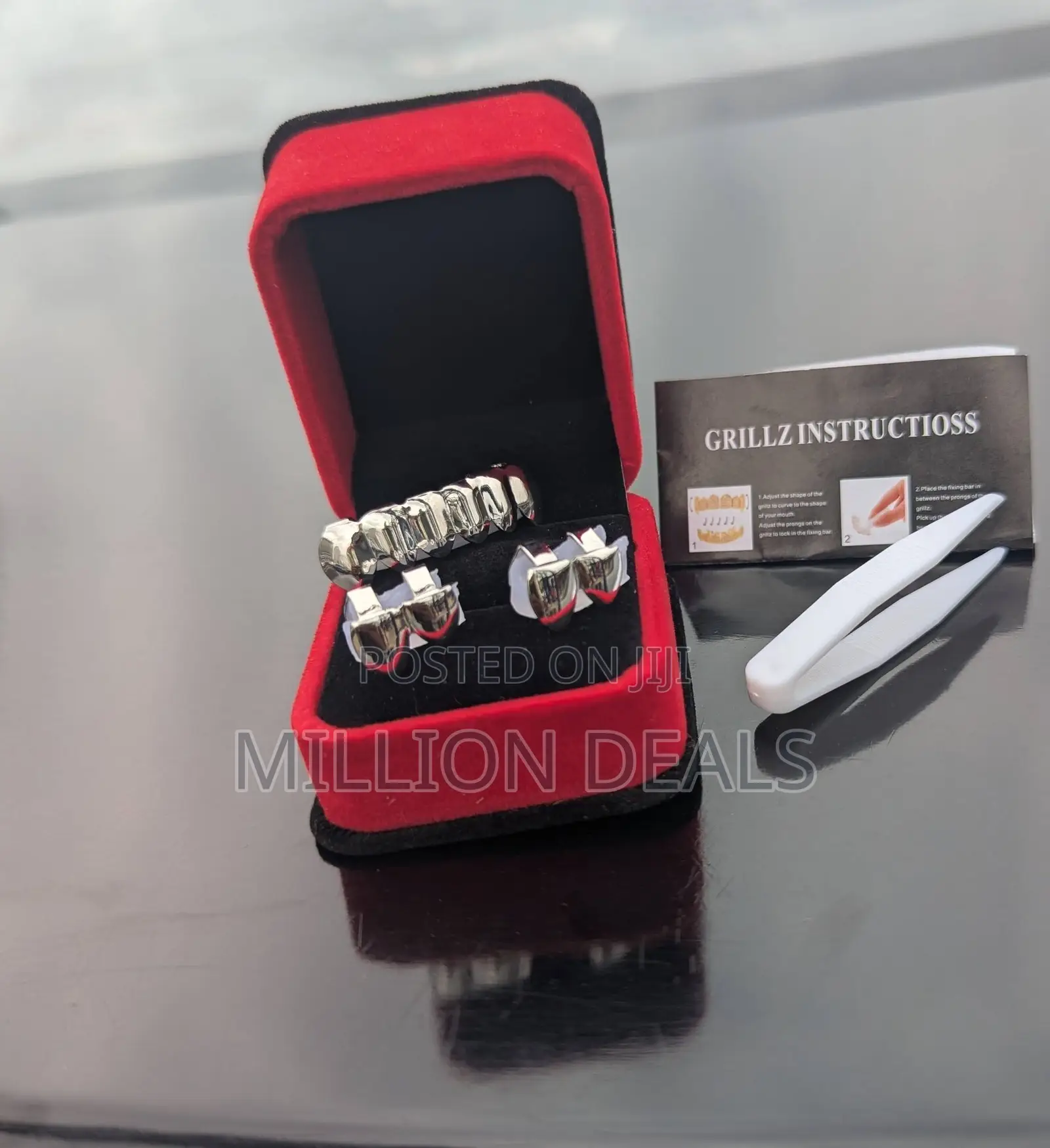 Ski Silver Unique Hip Hop Teeth Grillz