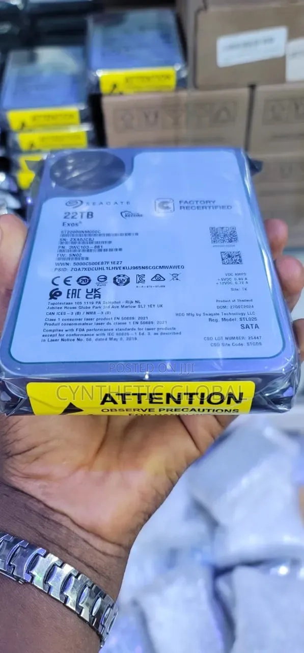Seagate Exos 22tb Factory Recertified Sata Hard Drive