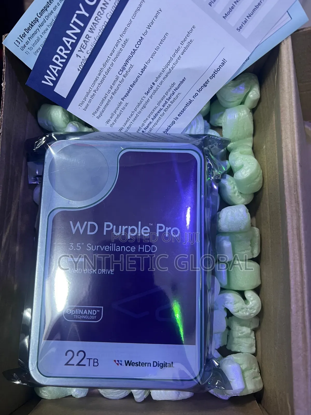 Western Digital 22tb Wd Purple Pro Surveillance Hard Drive