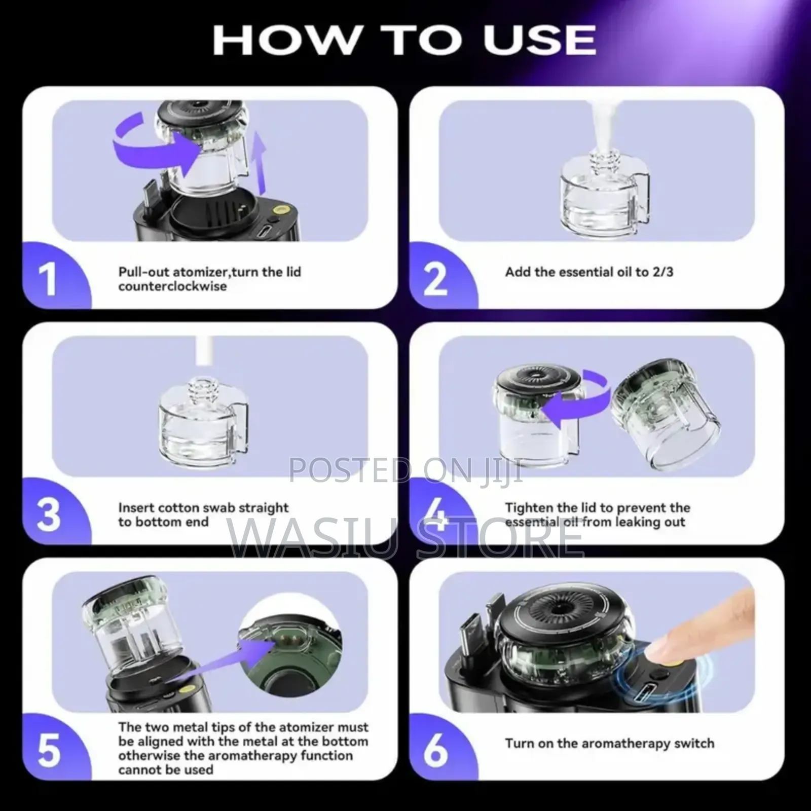 5-in-1 Starlight Car Charger With Ambiance Enhancement and Diffusion