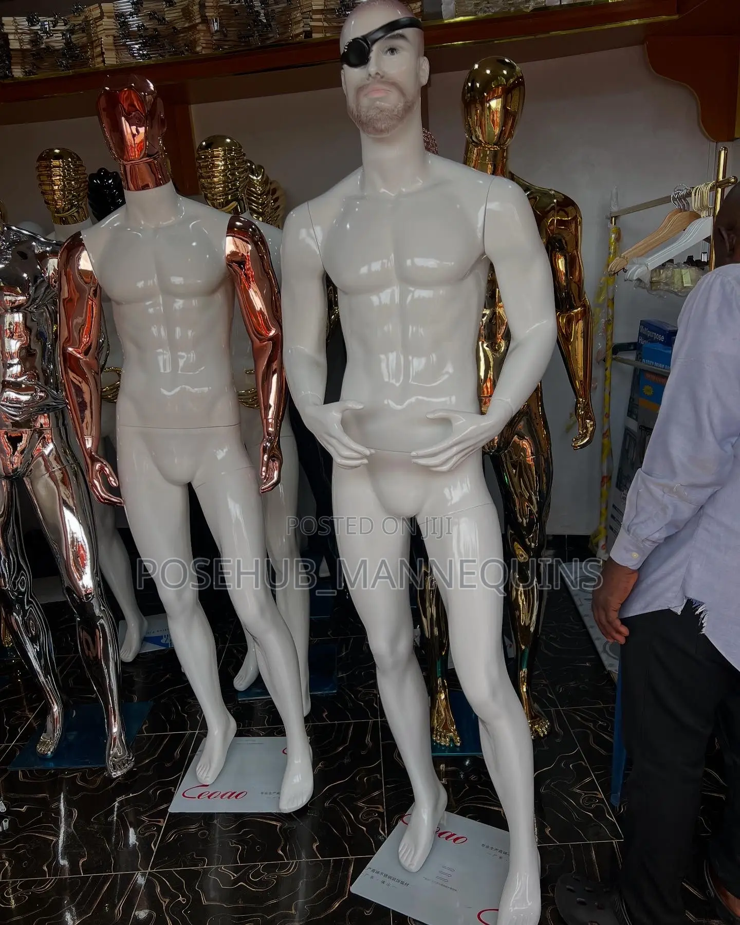 White Fiber Man Mannequin