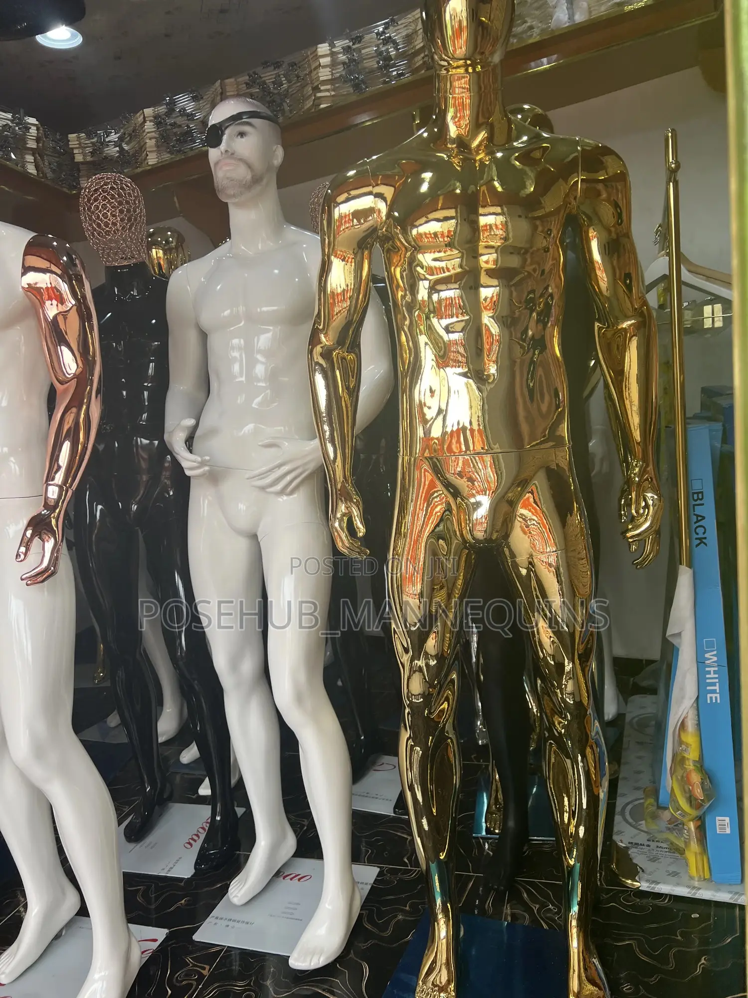 White Fiber Man Mannequin