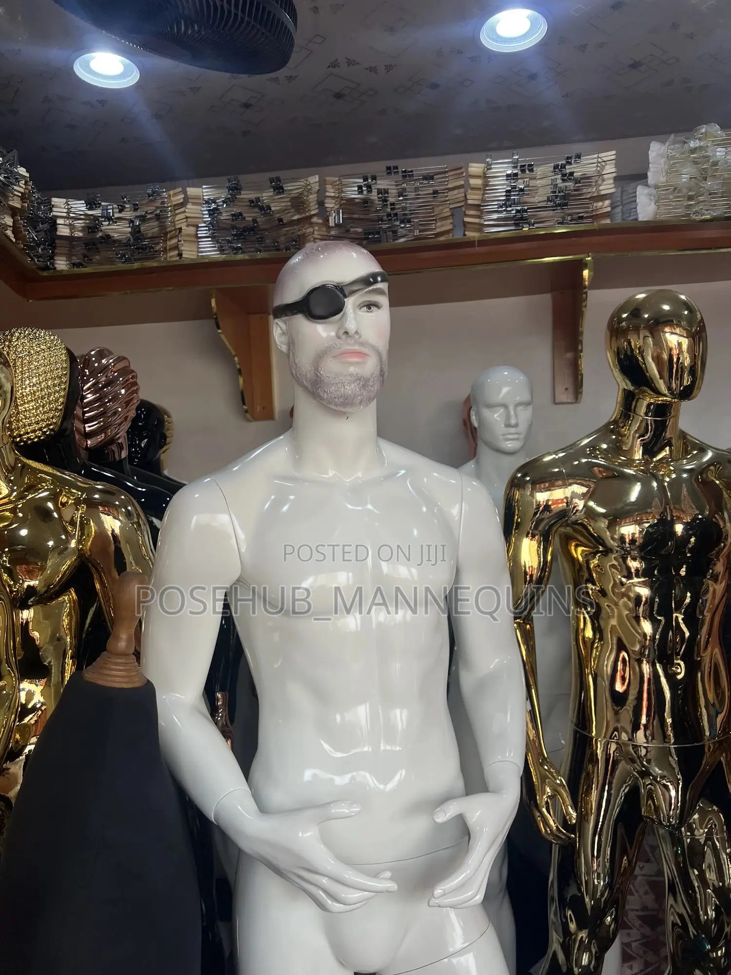 White Fiber Man Mannequin