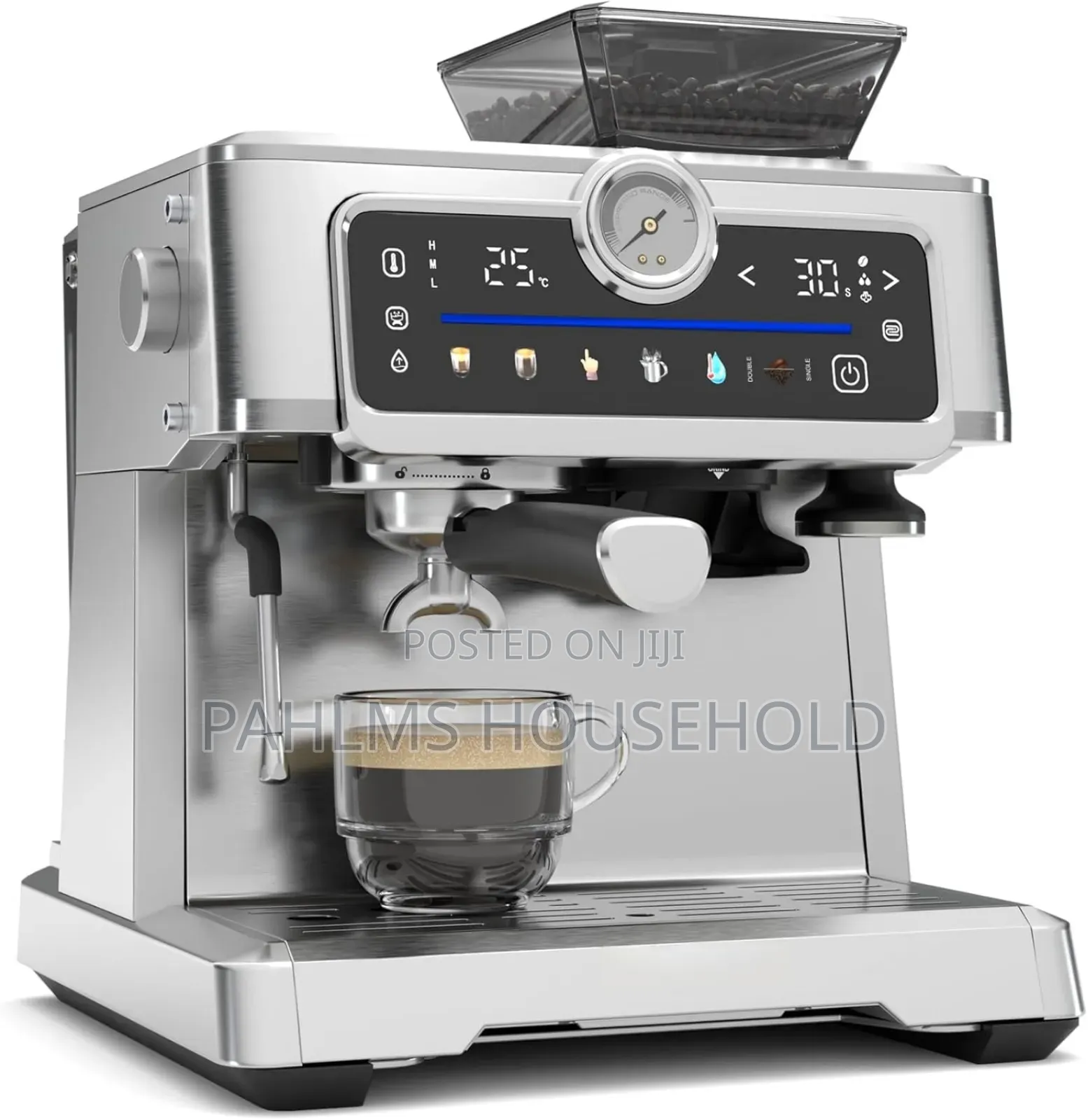 Lexical Commercial Espresso Coffee Machine Wit Built-in Coffee Grinder