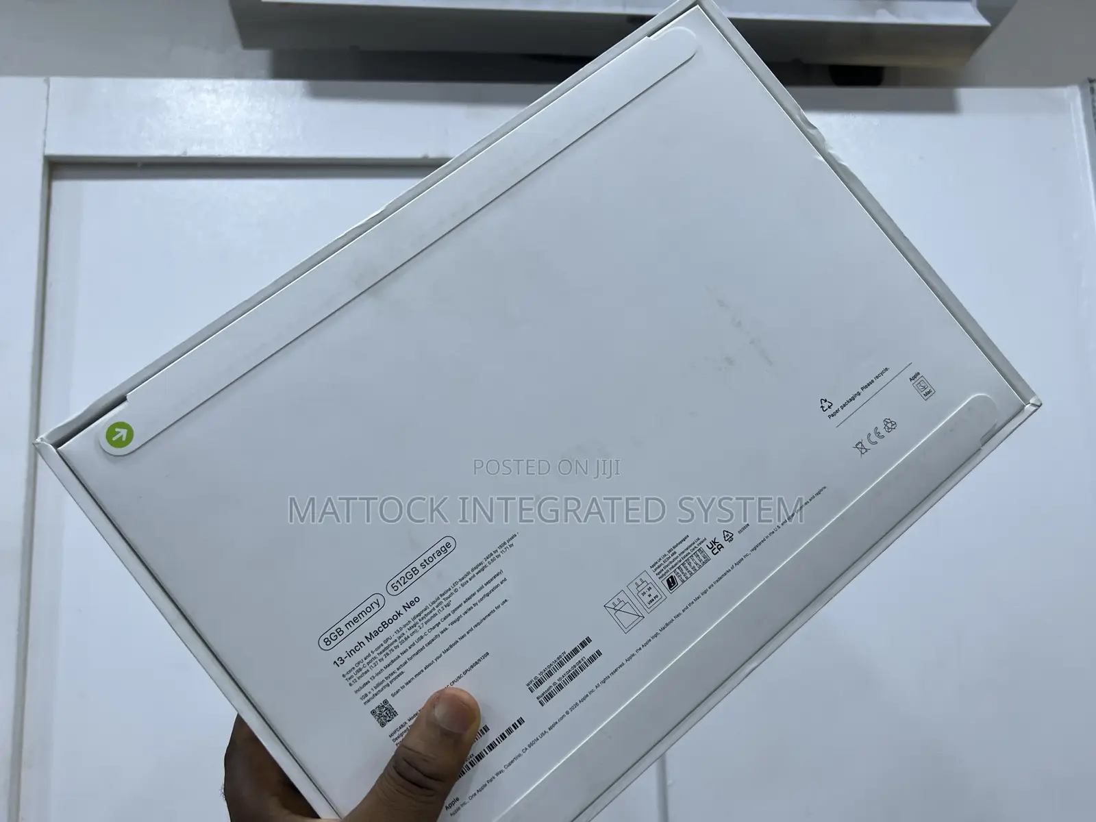 New Laptop Apple MacBook Neo 2026 8GB SSD 512GB