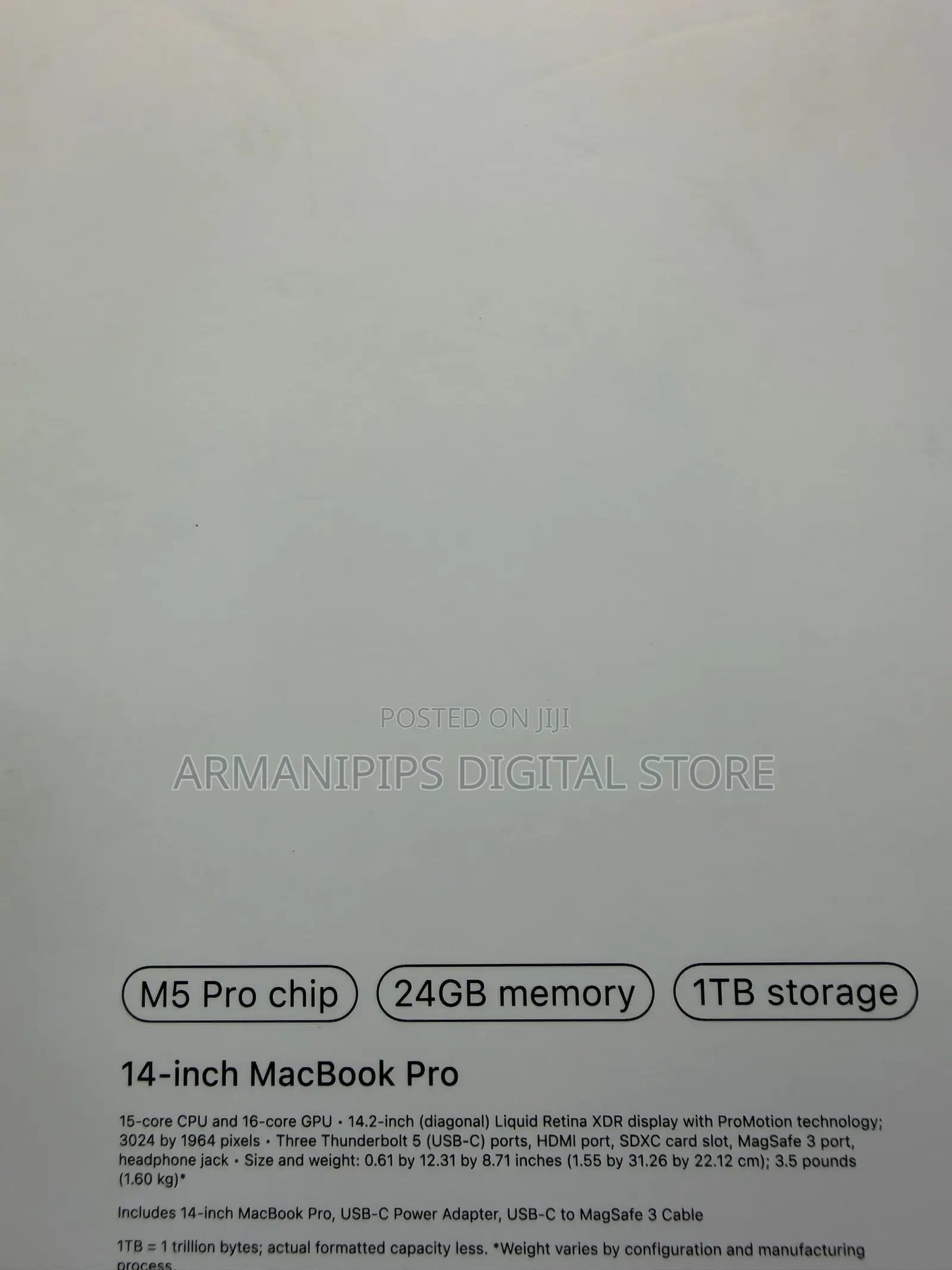 New Laptop Apple MacBook Pro 2026 M6 24GB Apple M5 SSD 1T