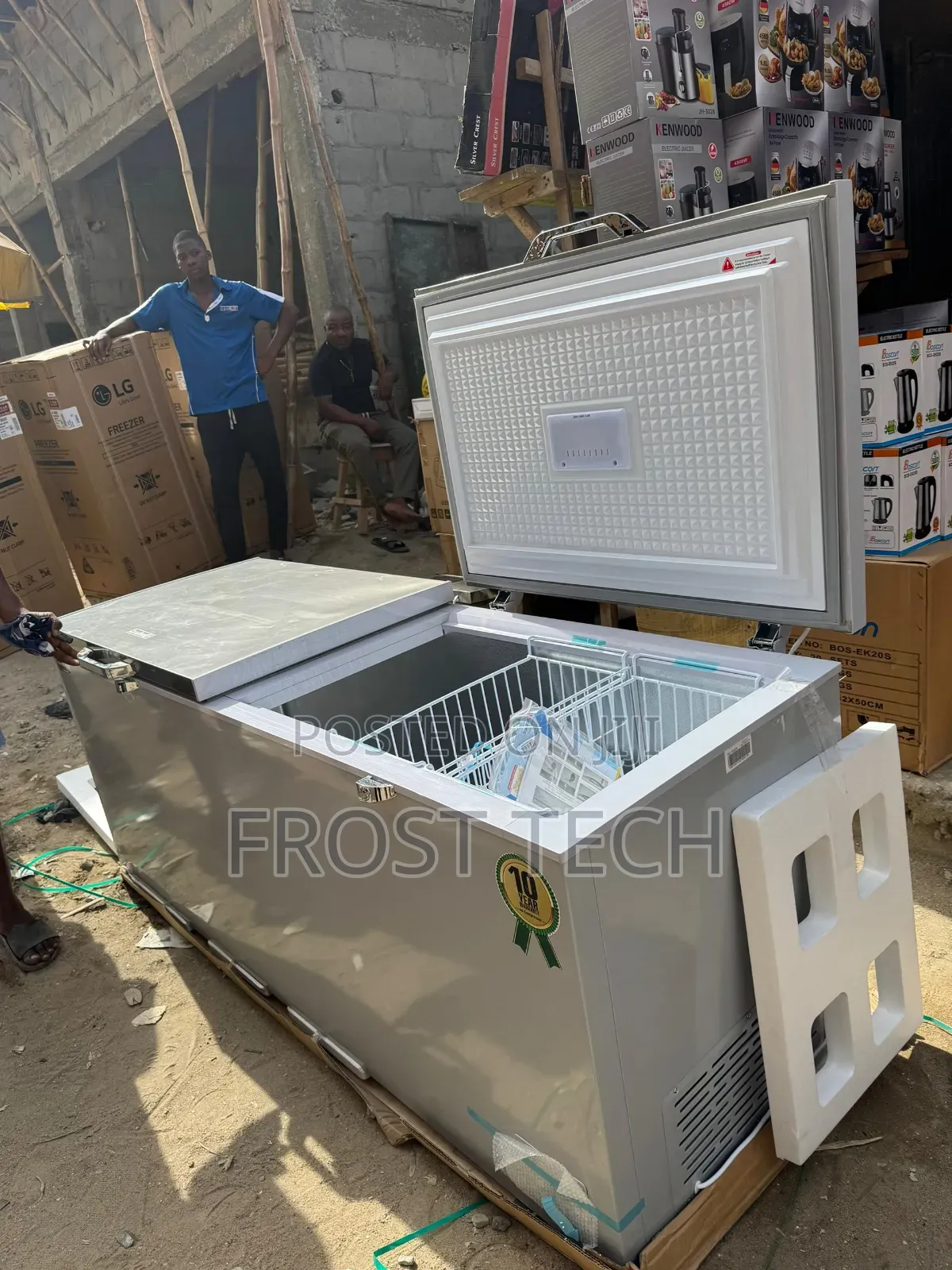Scanfrost Sfl600inv Inverter Double Door Chest Freezer.