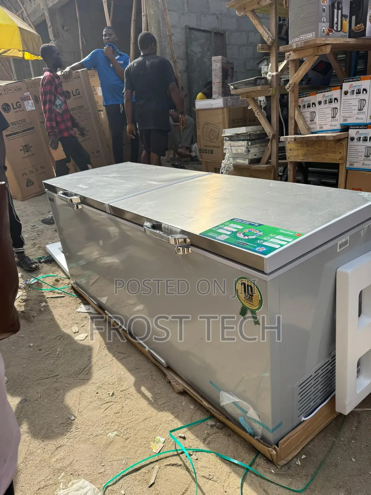 Scanfrost Sfl600inv Inverter Double Door Chest Freezer.