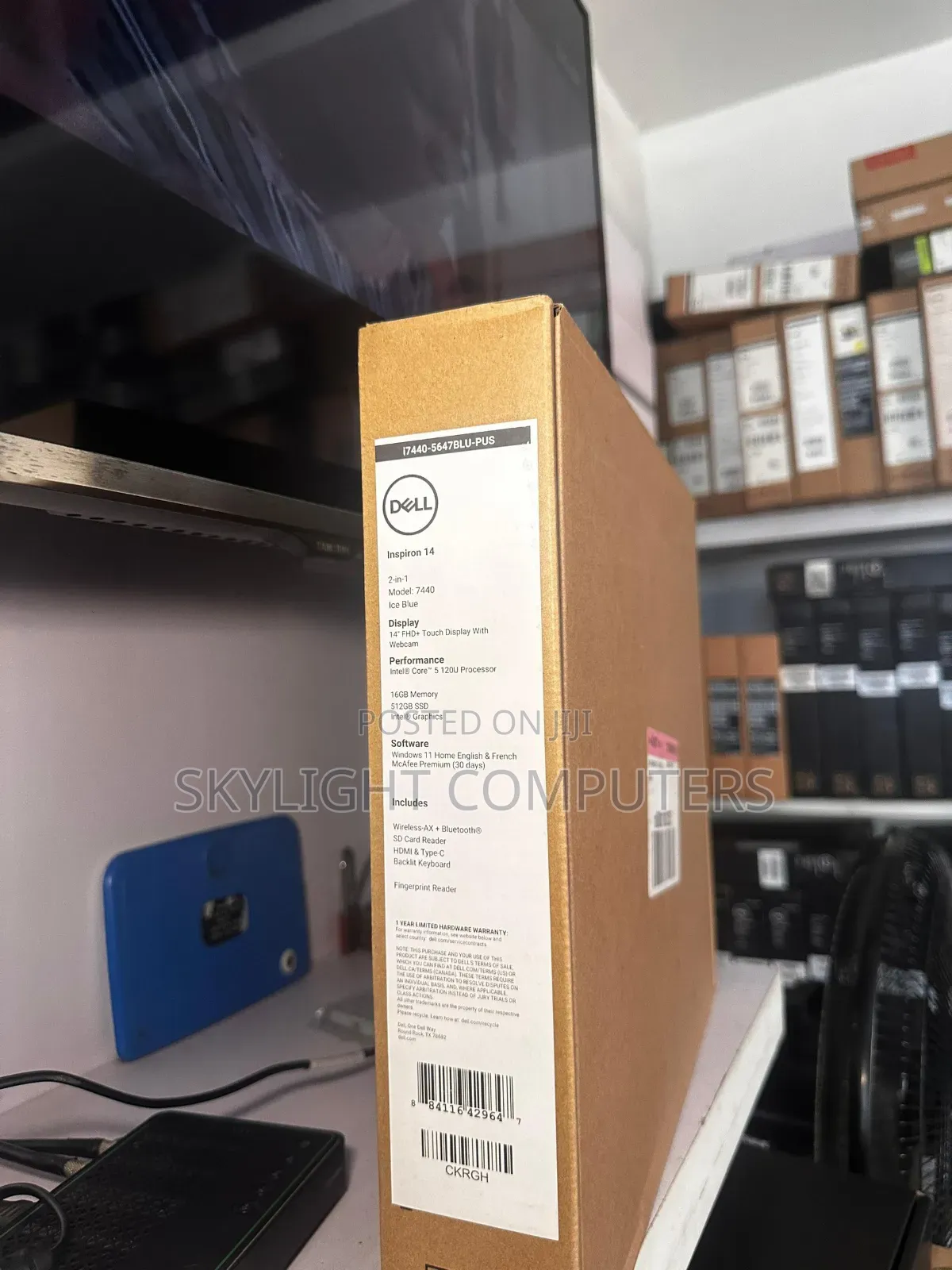 New Laptop Dell Inspiron 14 7440 2-in-1 16GB Intel Core i5 SSD 512GB