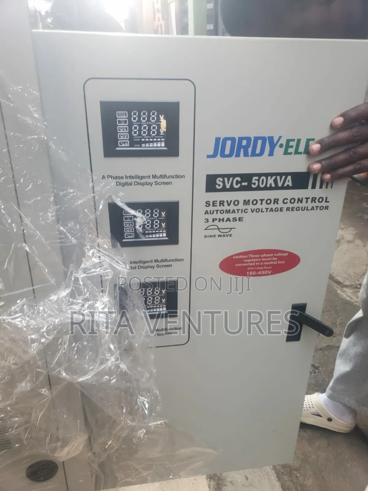 Jordy-Ele 50kva 3-Phase Servo Motor Automatic Voltage Regulator (Svc-)