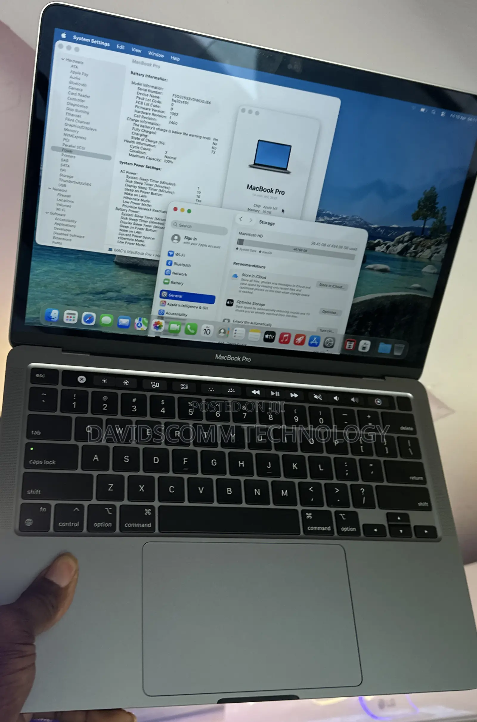 Laptop Apple MacBook Pro 2022 M2 16GB Apple M2 SSD 512GB