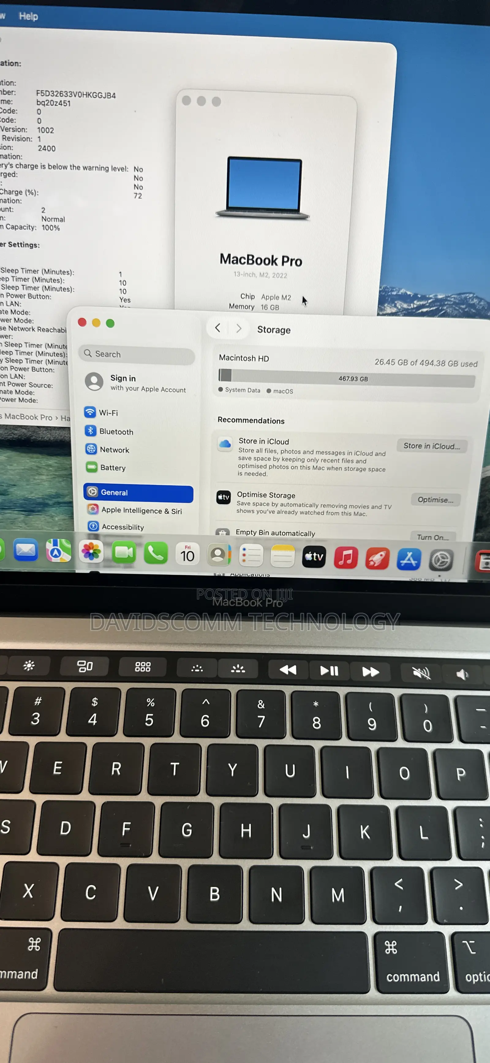 Laptop Apple MacBook Pro 2022 M2 16GB Apple M2 SSD 512GB