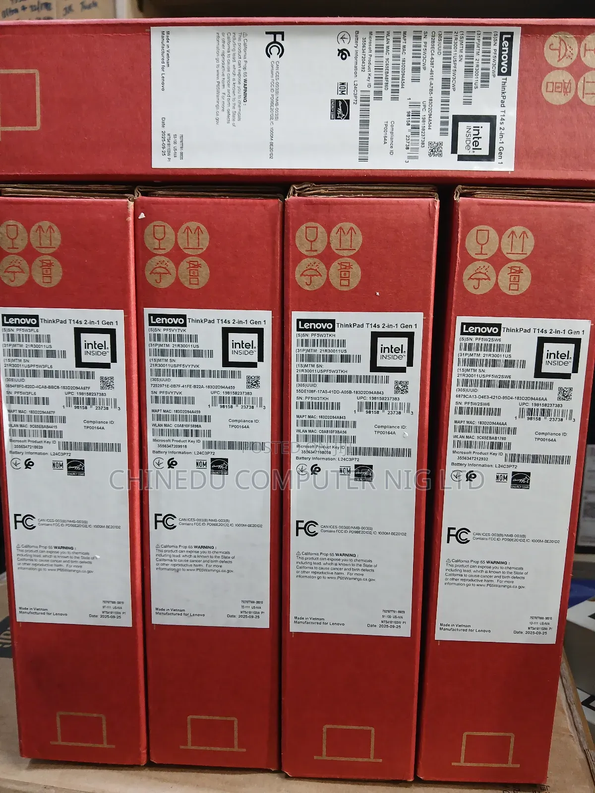 New Laptop Lenovo ThinkPad T14s Gen 1 16GB Intel Core Ultra 7 SSD 512GB