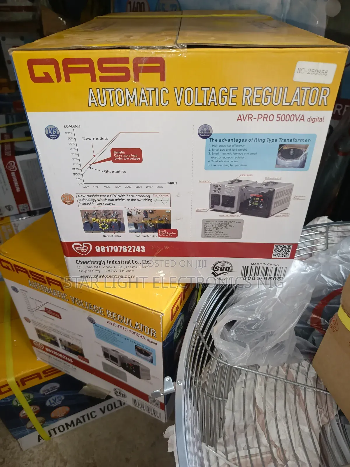 Standing Qasa Stabilizer 5000 Watts