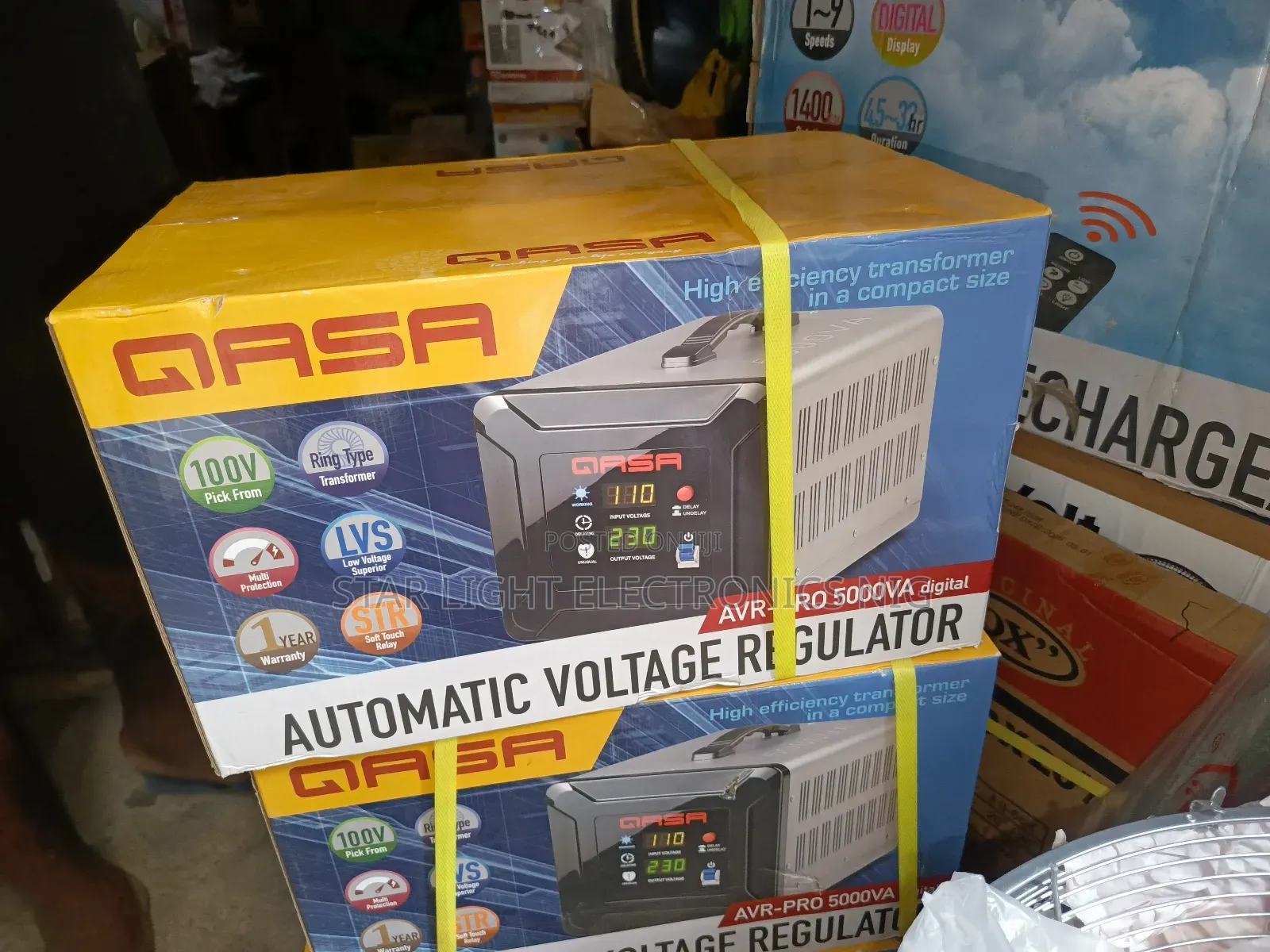 Standing Qasa Stabilizer 5000 Watts