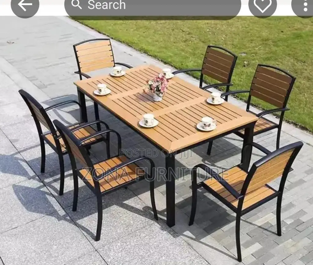 Imported Luxury Outdoor Table and Chairs by 6 Seater Capacity