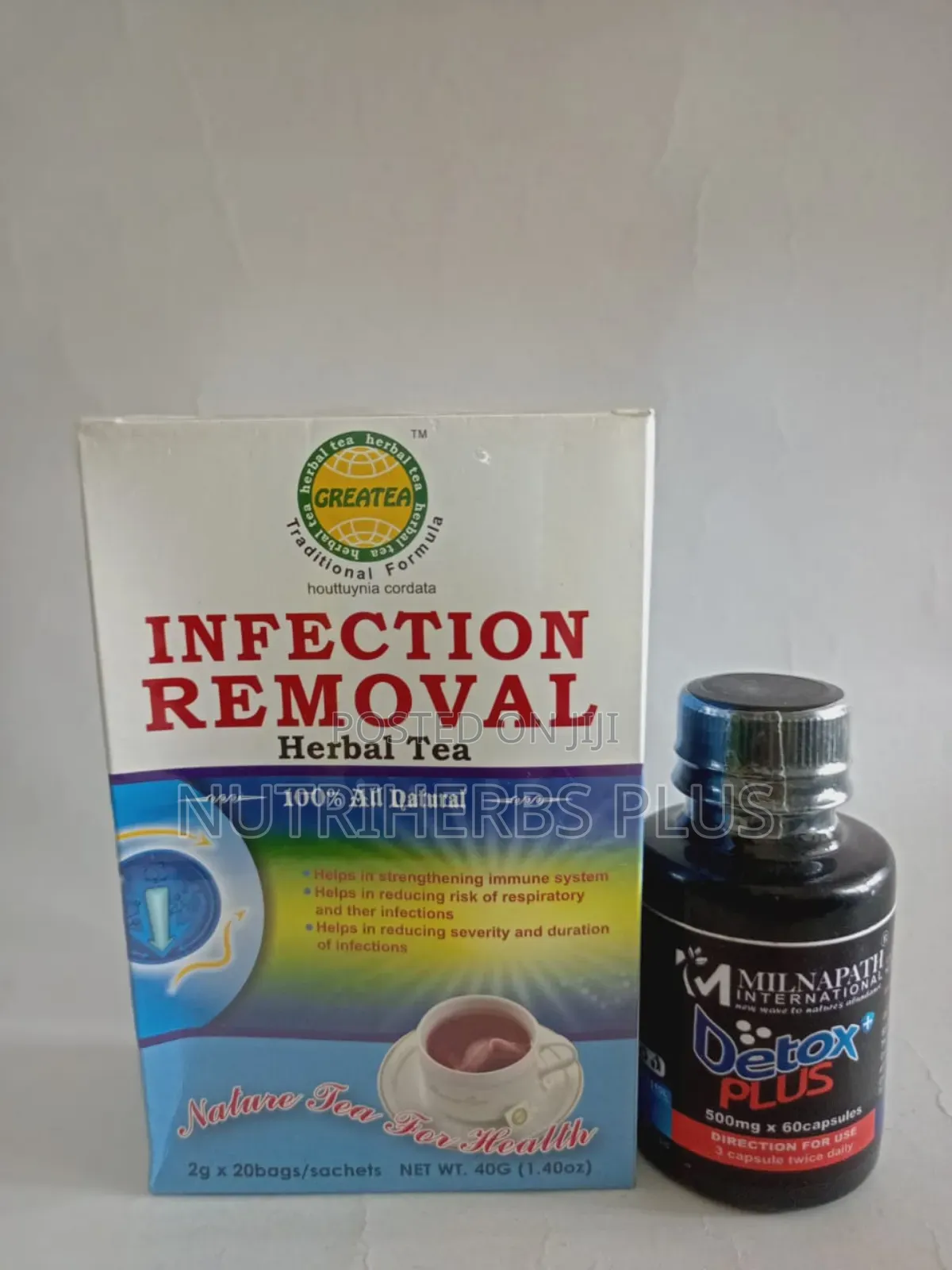 Detox Plus + Greatea Infection Removal Tea : For Detoxification