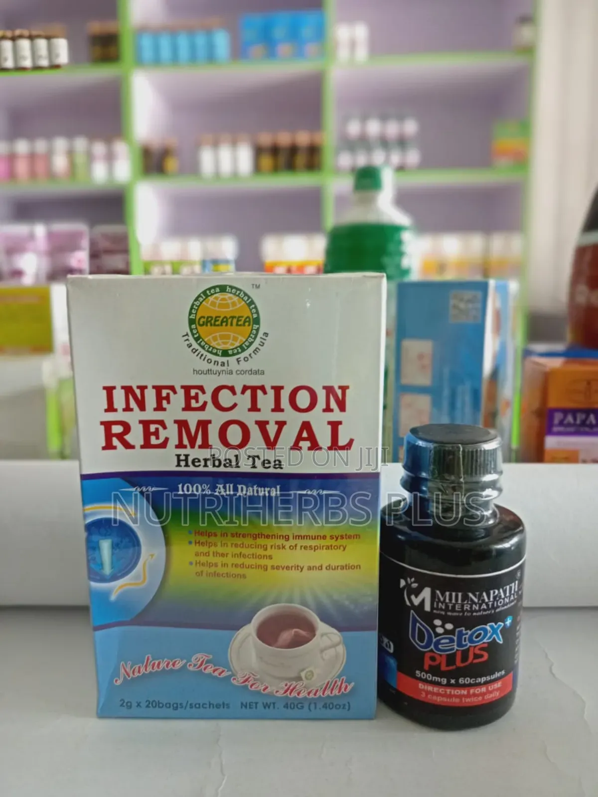 Detox Plus + Greatea Infection Removal Tea : For Detoxification