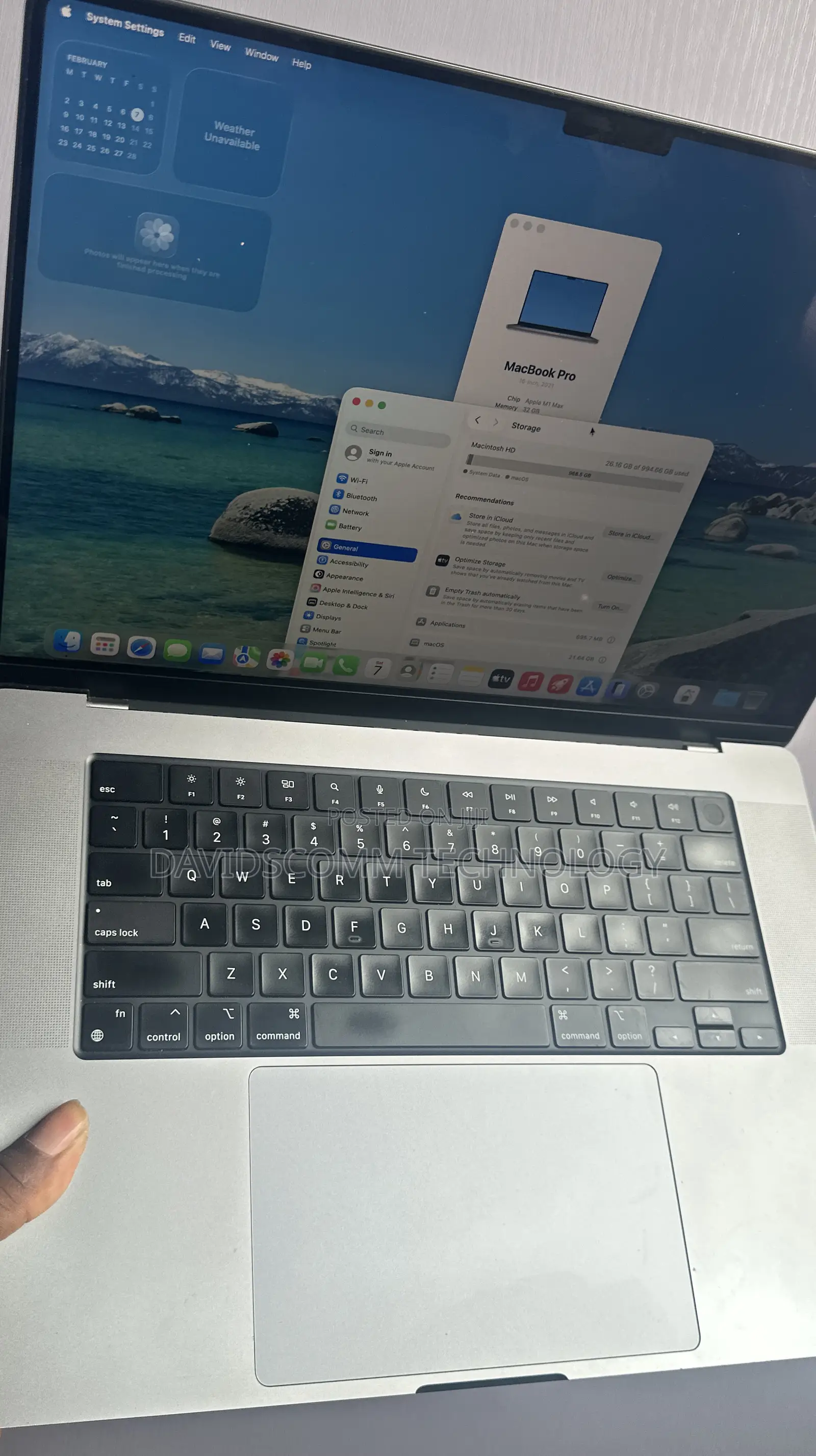 Laptop Apple MacBook Pro 2021 M1 32GB Apple M1 Max SSD 1T