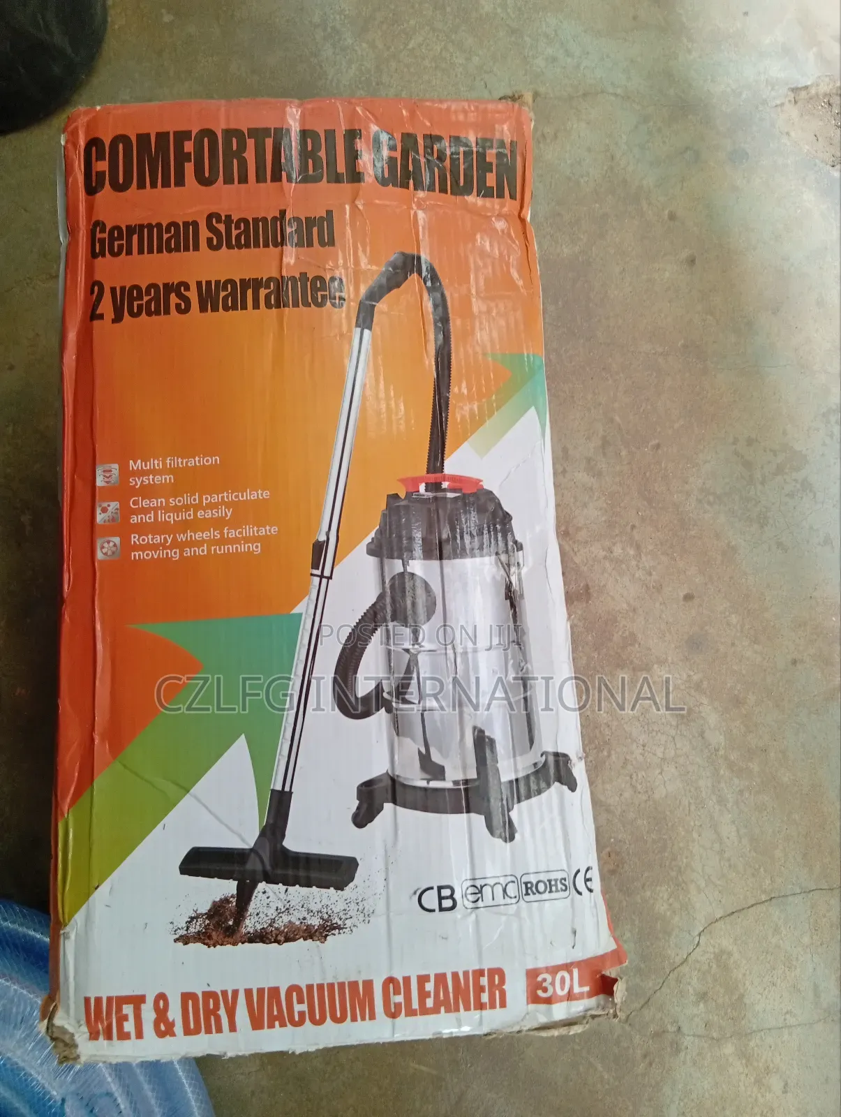 1200watts Comfortable Garden Wet And Dry Vacuum Cleaner 30liters