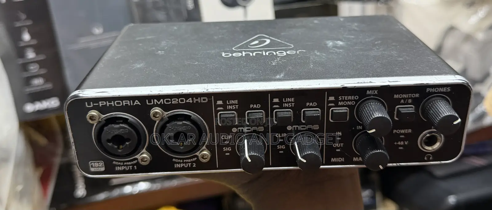 Behringer Umc204 Usb Audio Interface (Used)
