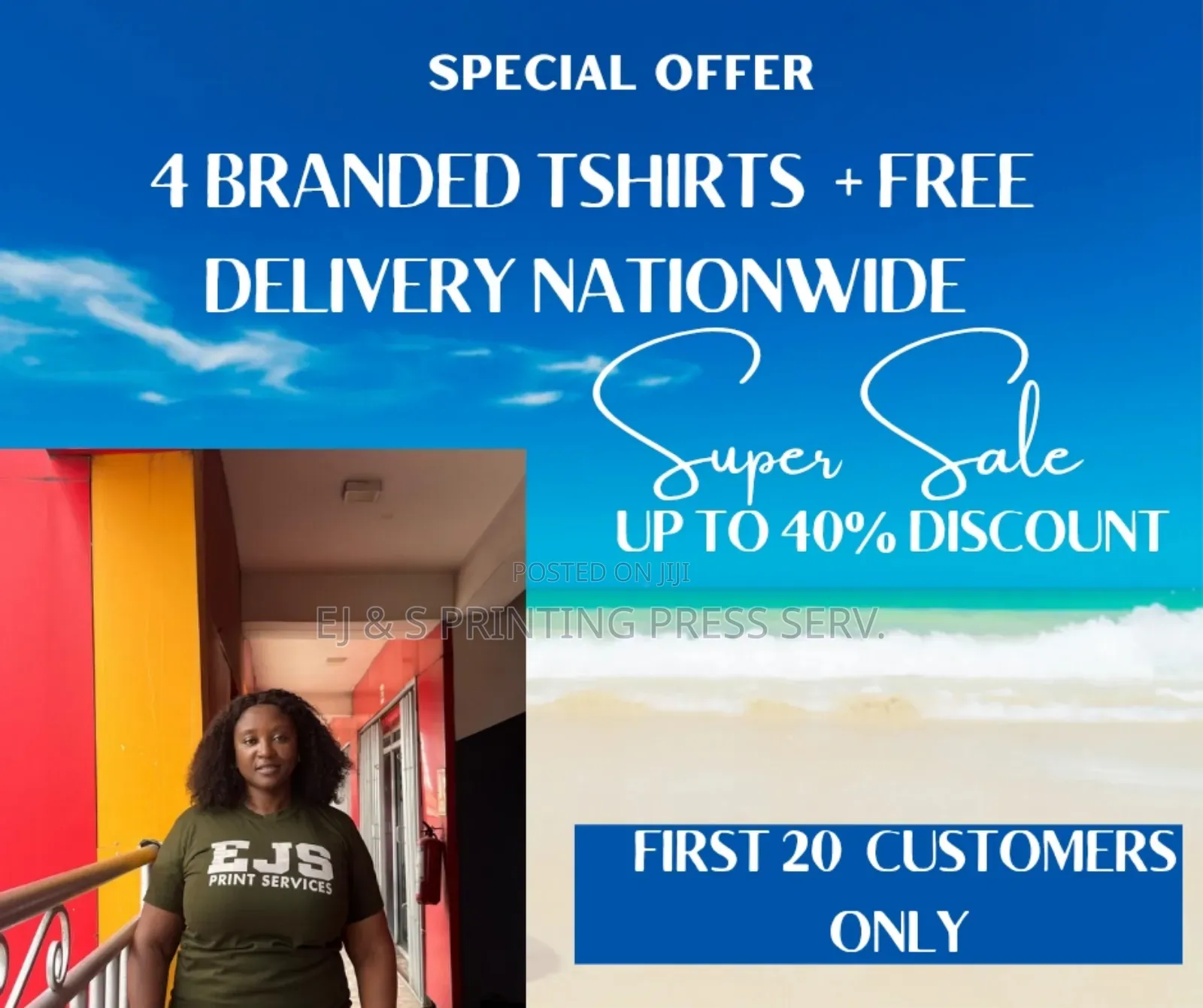 4 Branded T-Shirts Plus Free Delivery
