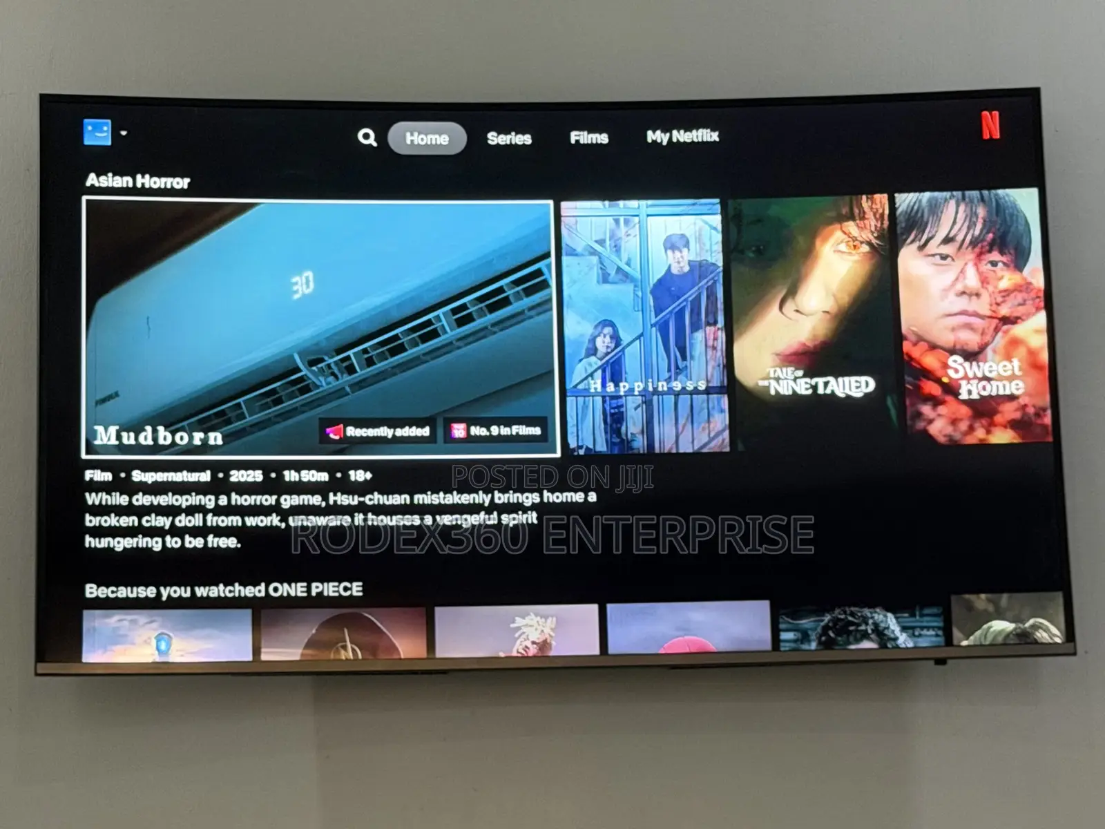 55-Inch Samsung Curved Smart Tv