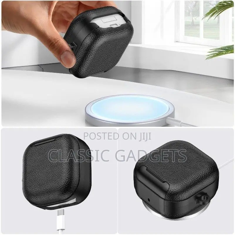 Leather Texture Tpu Case for Samsung Galaxy Buds 4 and 4 Pro