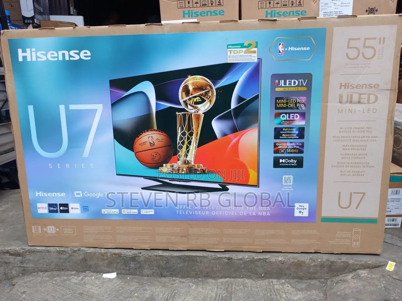 Hisense 55" U7q Uled Smart Mini Led TV (Histv55u7qf)