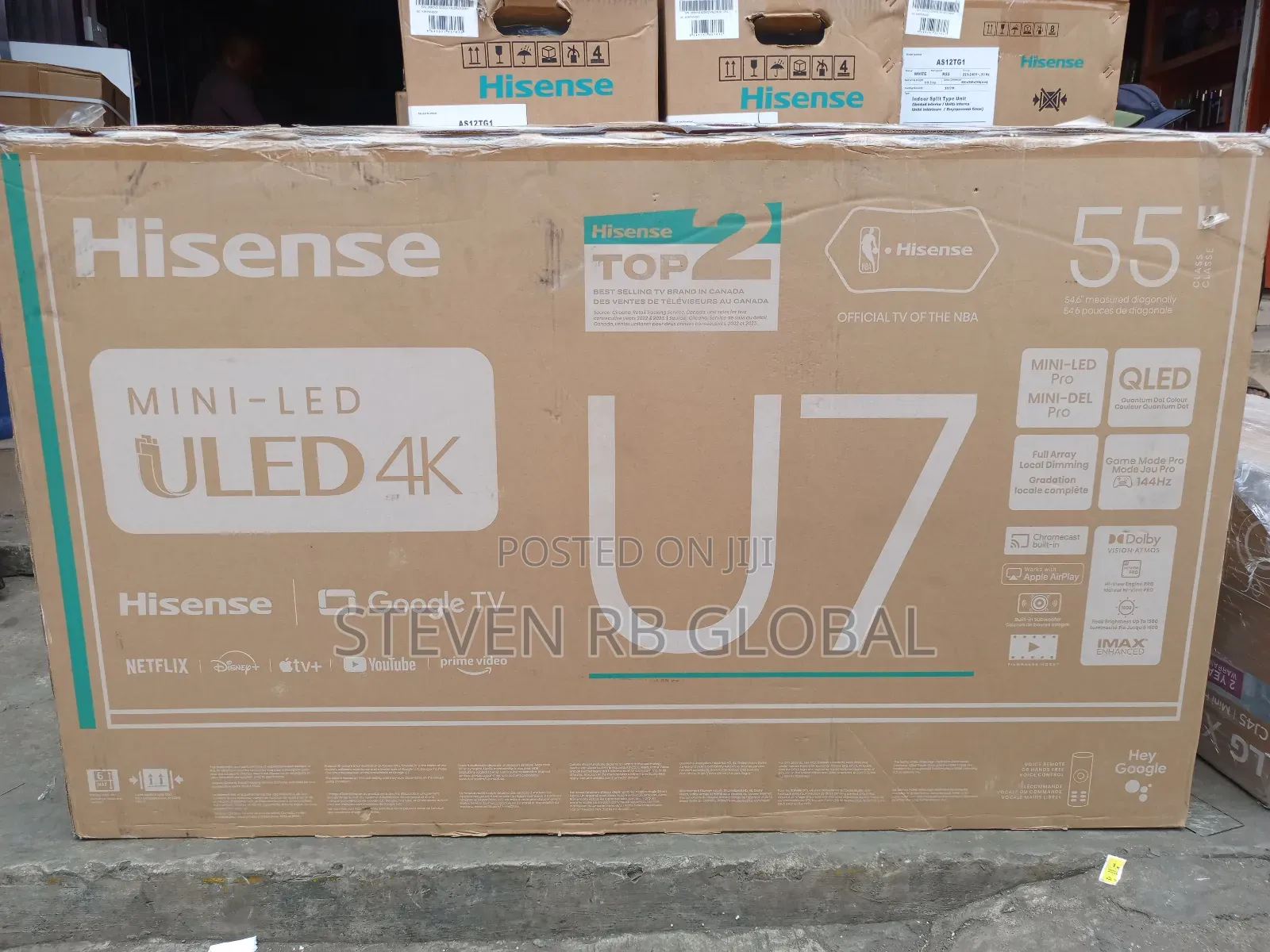 Hisense 55" U7q Uled Smart Mini Led TV (Histv55u7qf)