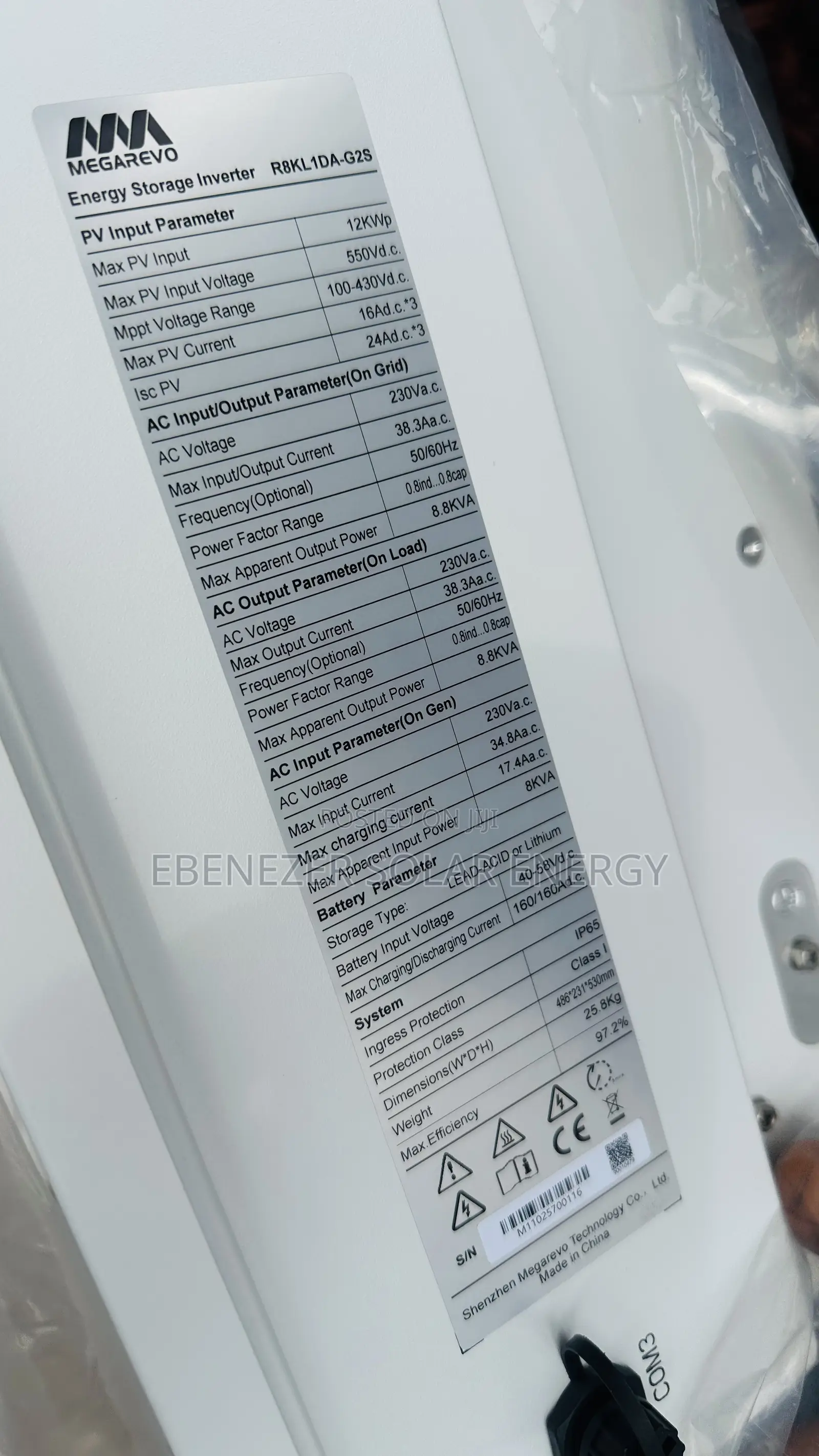 8.8kva Megarevo Hybrid Inverter 48v