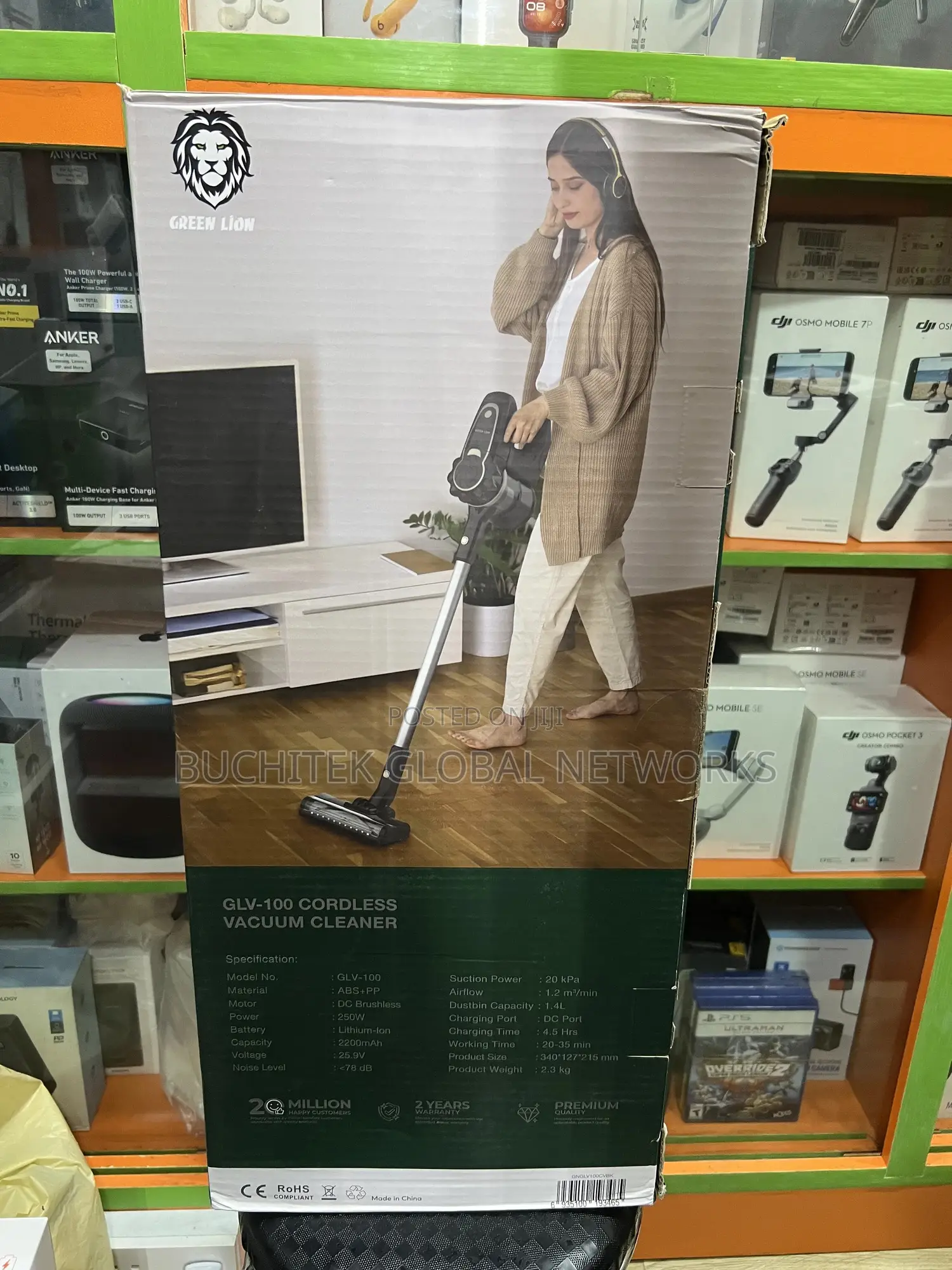 Greenlion GLV-100 Cordless Vacuum Cleaner
