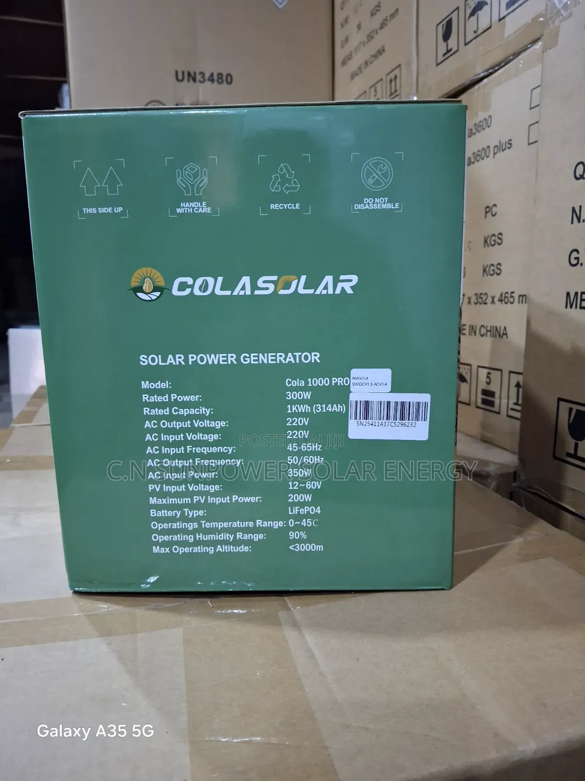 300w/1kwh Cola-Solar Generator