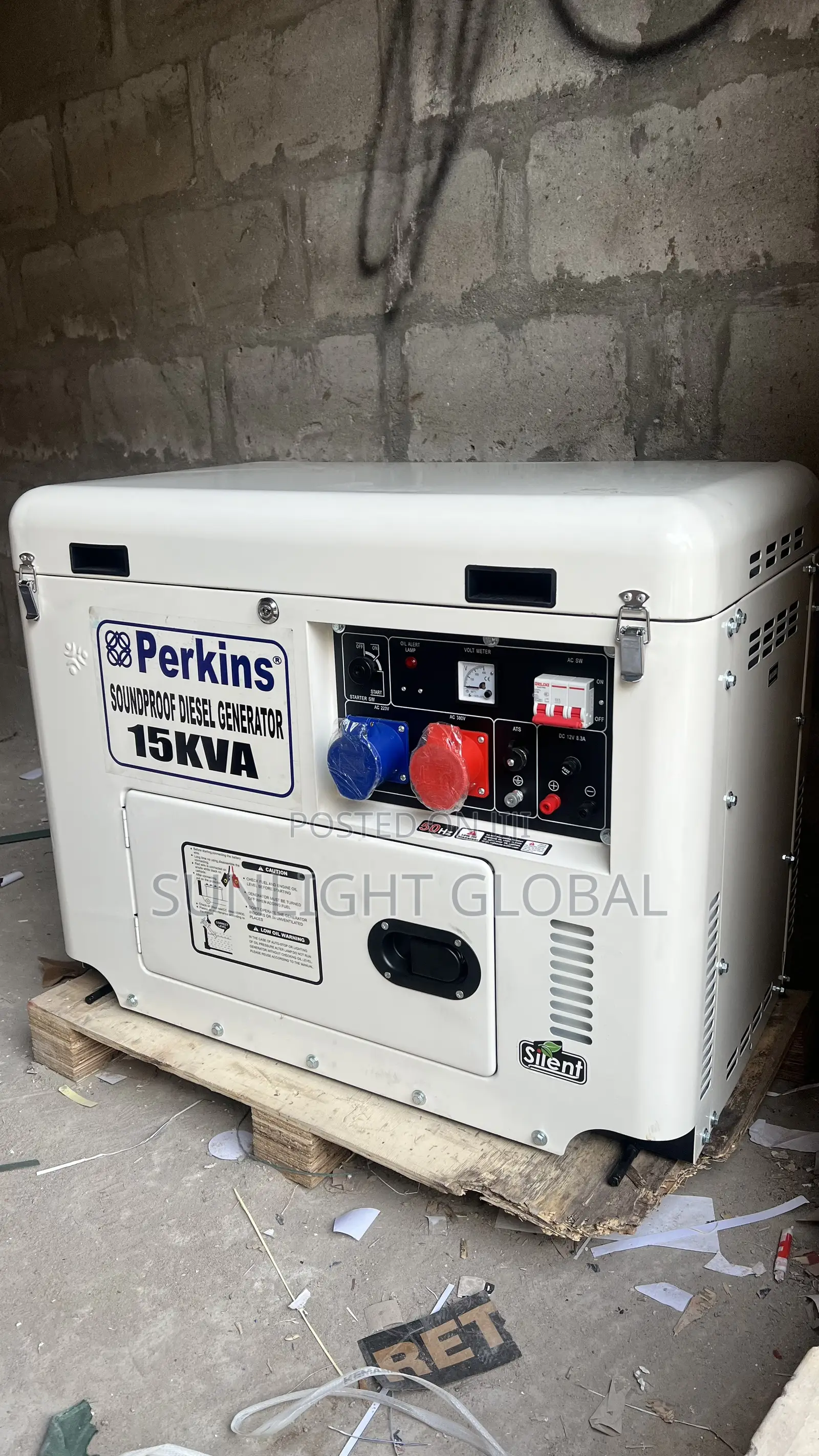 Perkins Three Face Soundproof 15kva