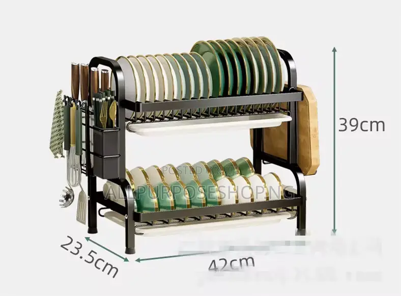 2 - Tier Dish Draining Rack