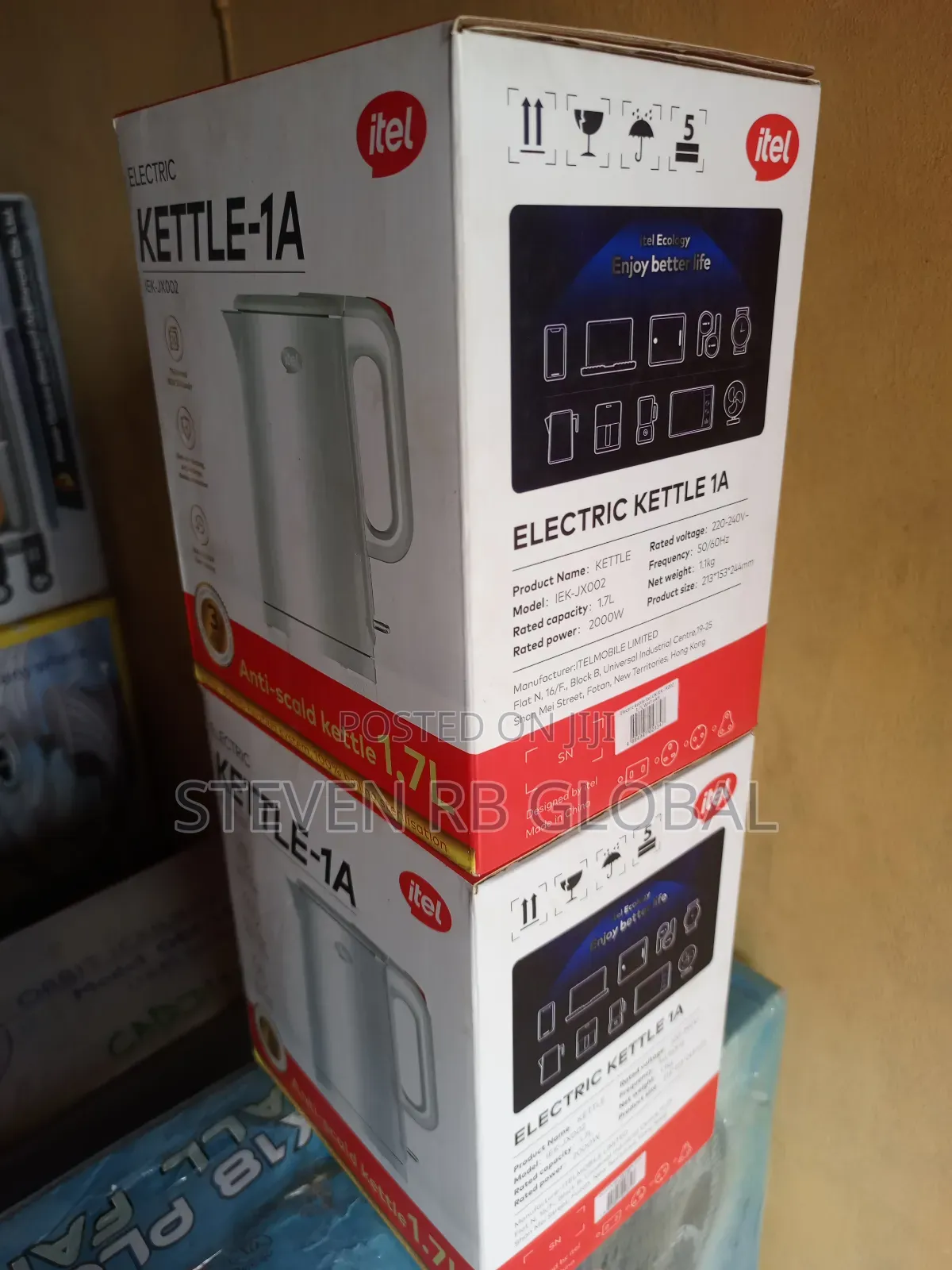 Itel 1.7l Electric Kettle 2000w | Model Iek-Jx002