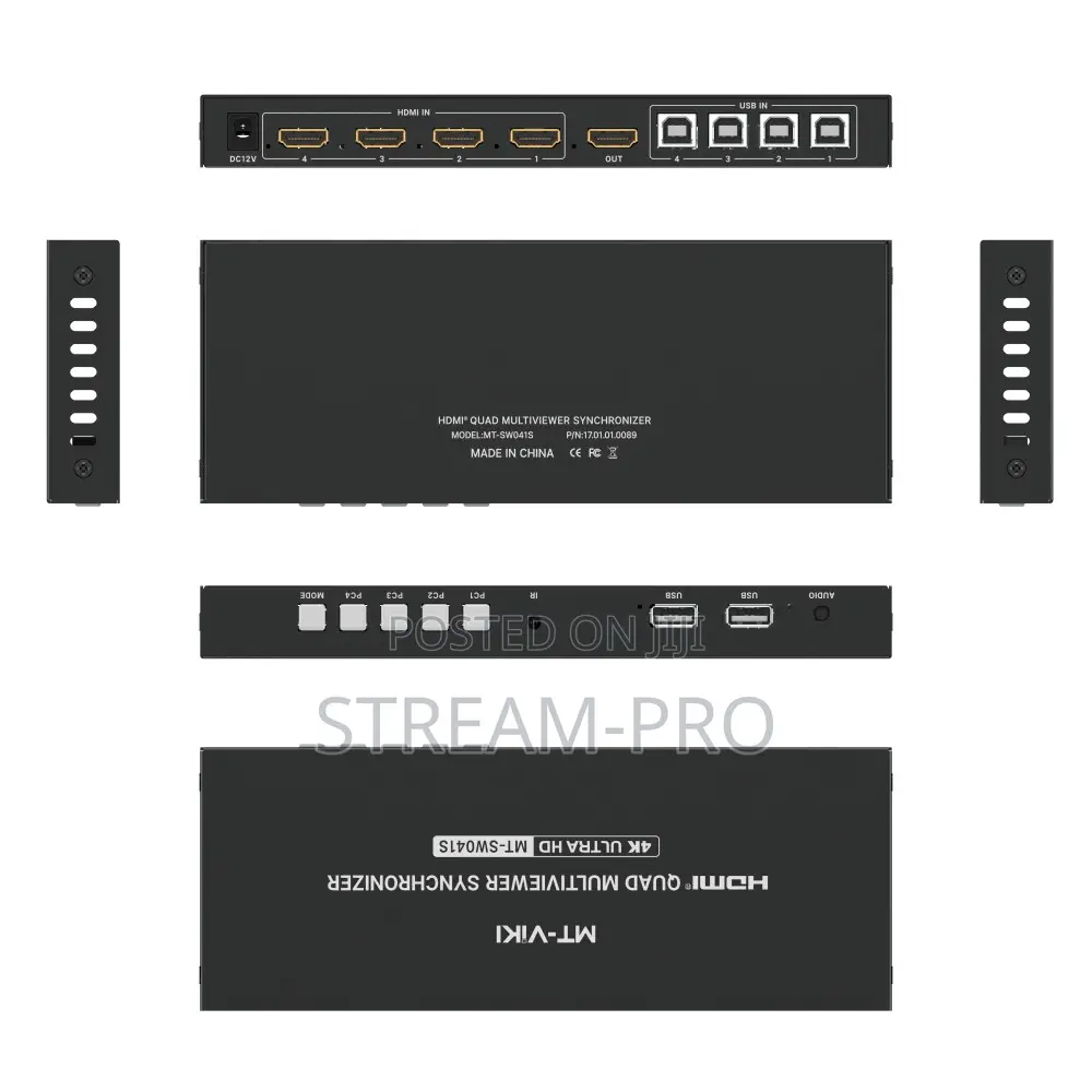 Mt-Viki Boardless Quad Hdmi Multiviewer , Mt-Viki 4 in 1 Out Hdmi