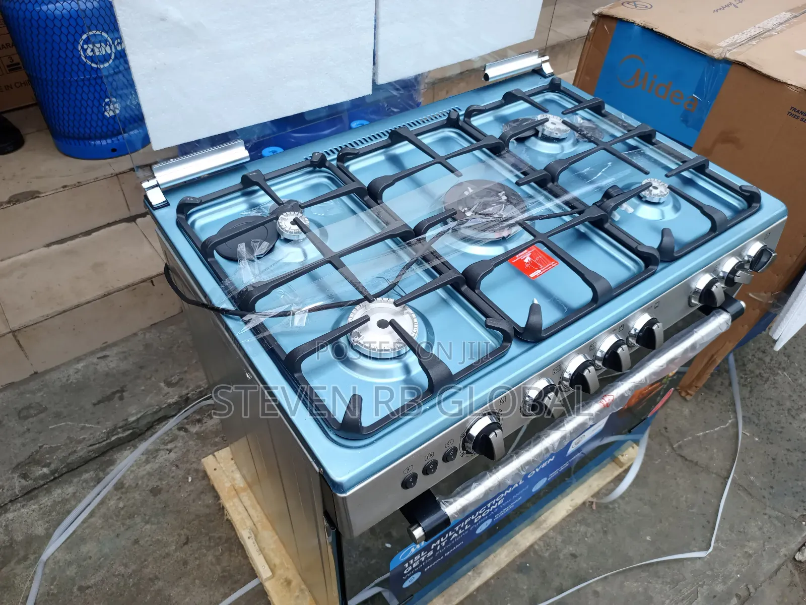 Midea 90×60cm 5-Burner Gas Cooker | Model 9060-5g028-I
