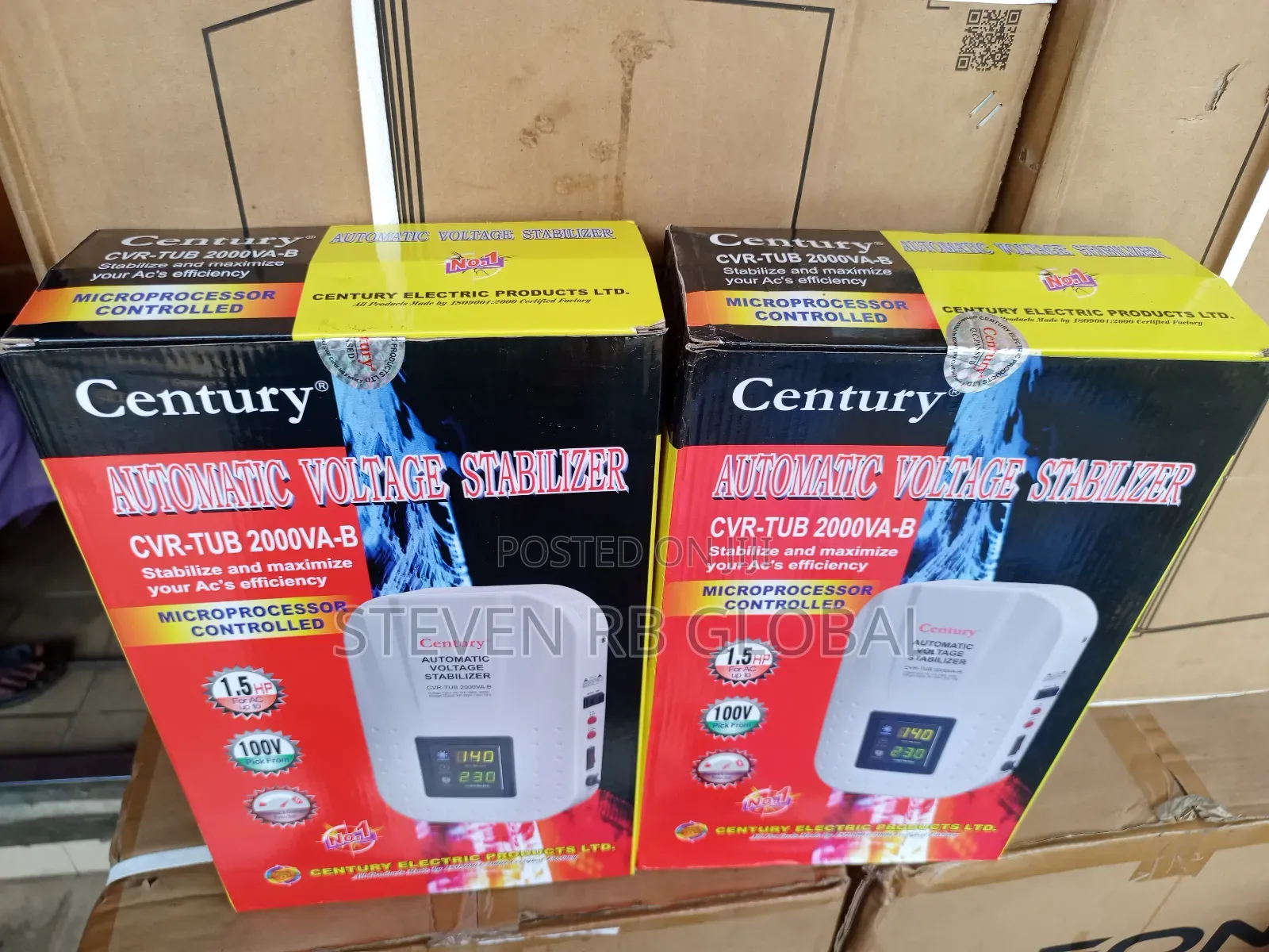 Century 2000w Wall Mounted Automatic Voltage Stabilize Cvrtub 2000va-b