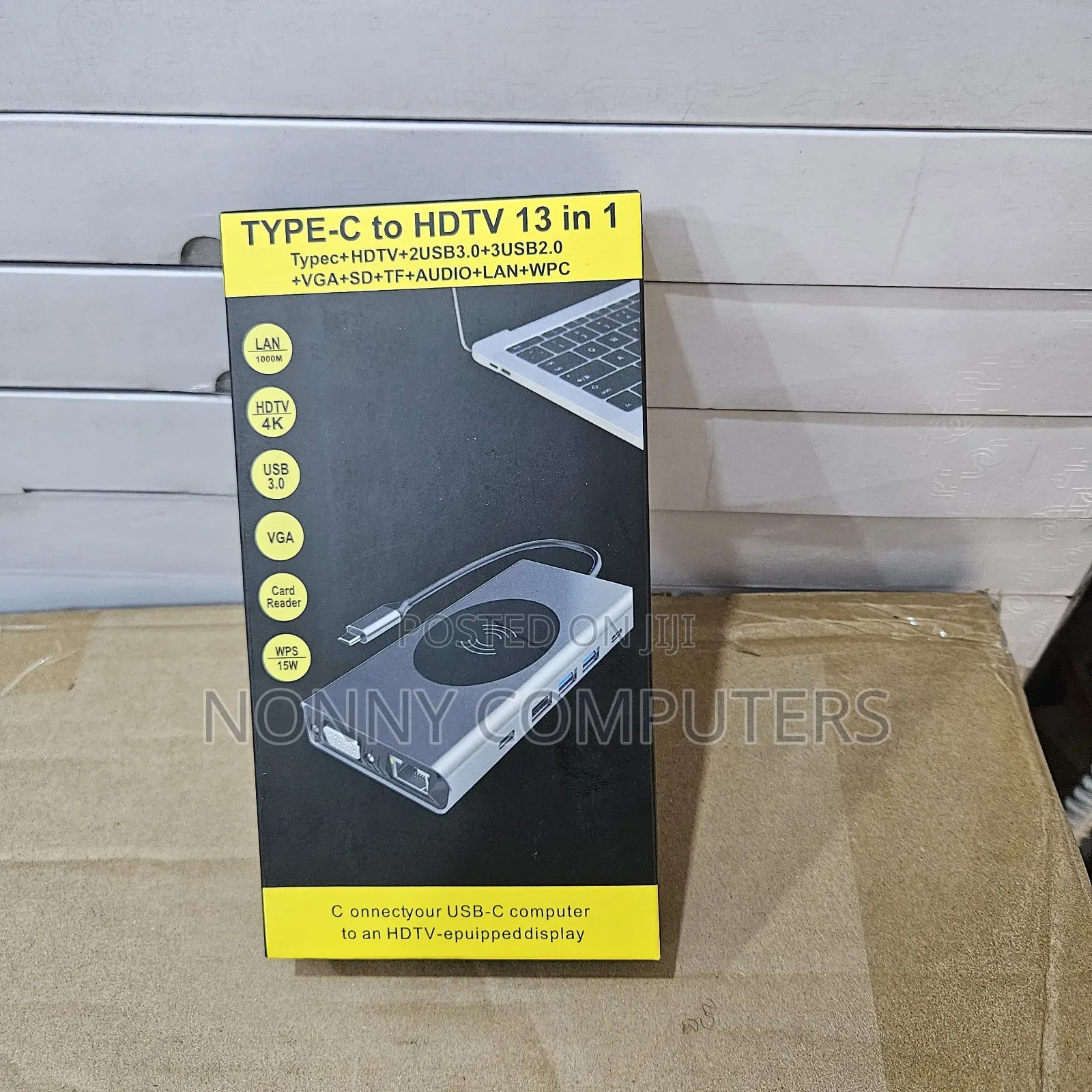 13-in-1 Usb-C Hub Hdmi Vga Lan Pd + Wireless Charging