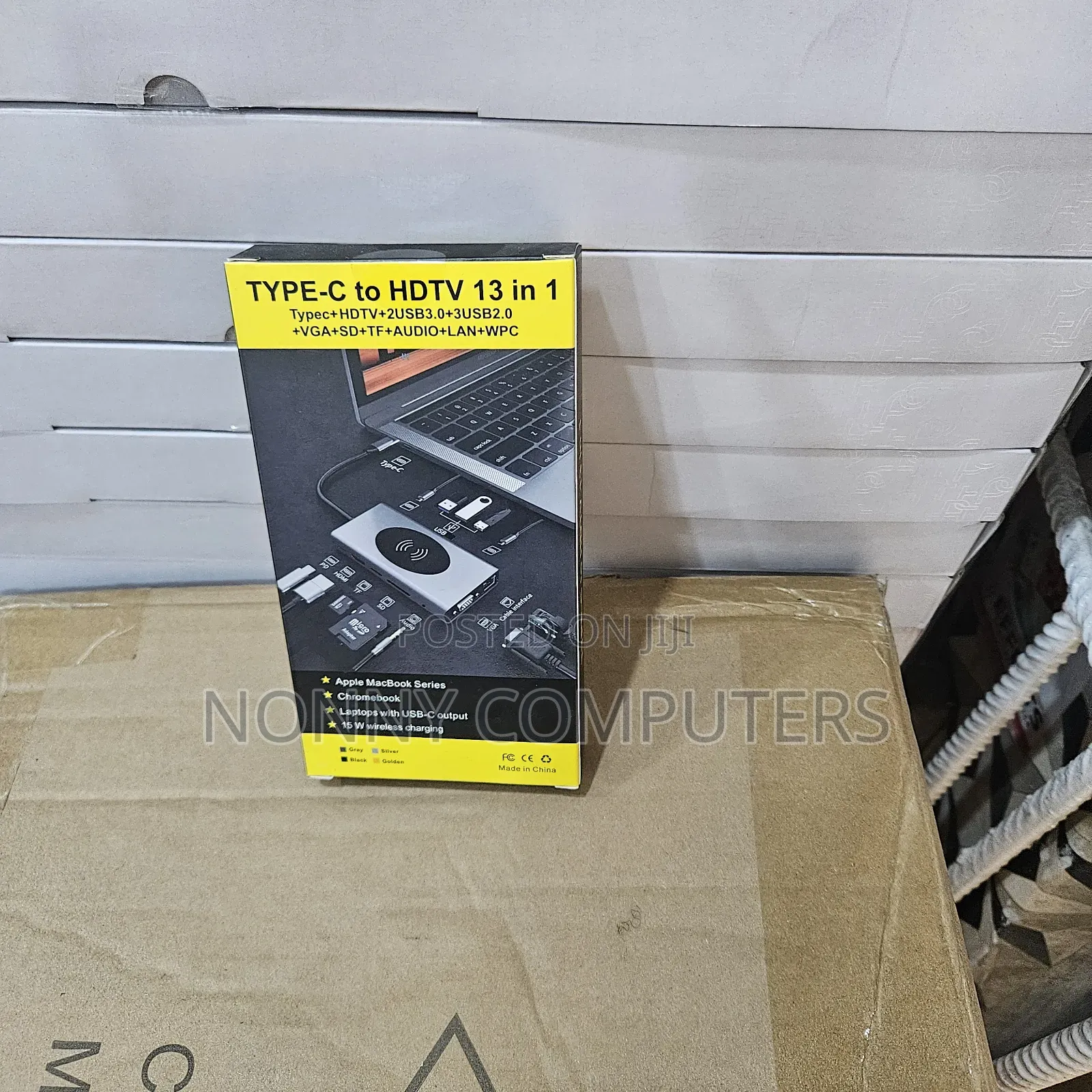 13-in-1 Usb-C Hub Hdmi Vga Lan Pd + Wireless Charging