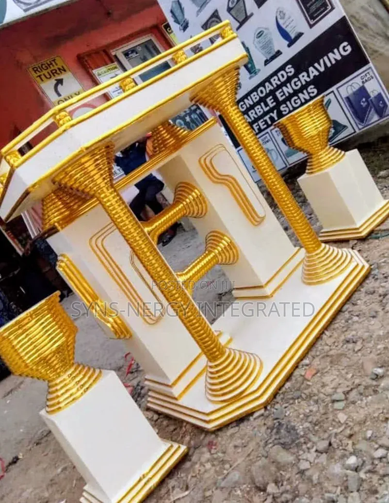 Premium Church Pulpit and Vases