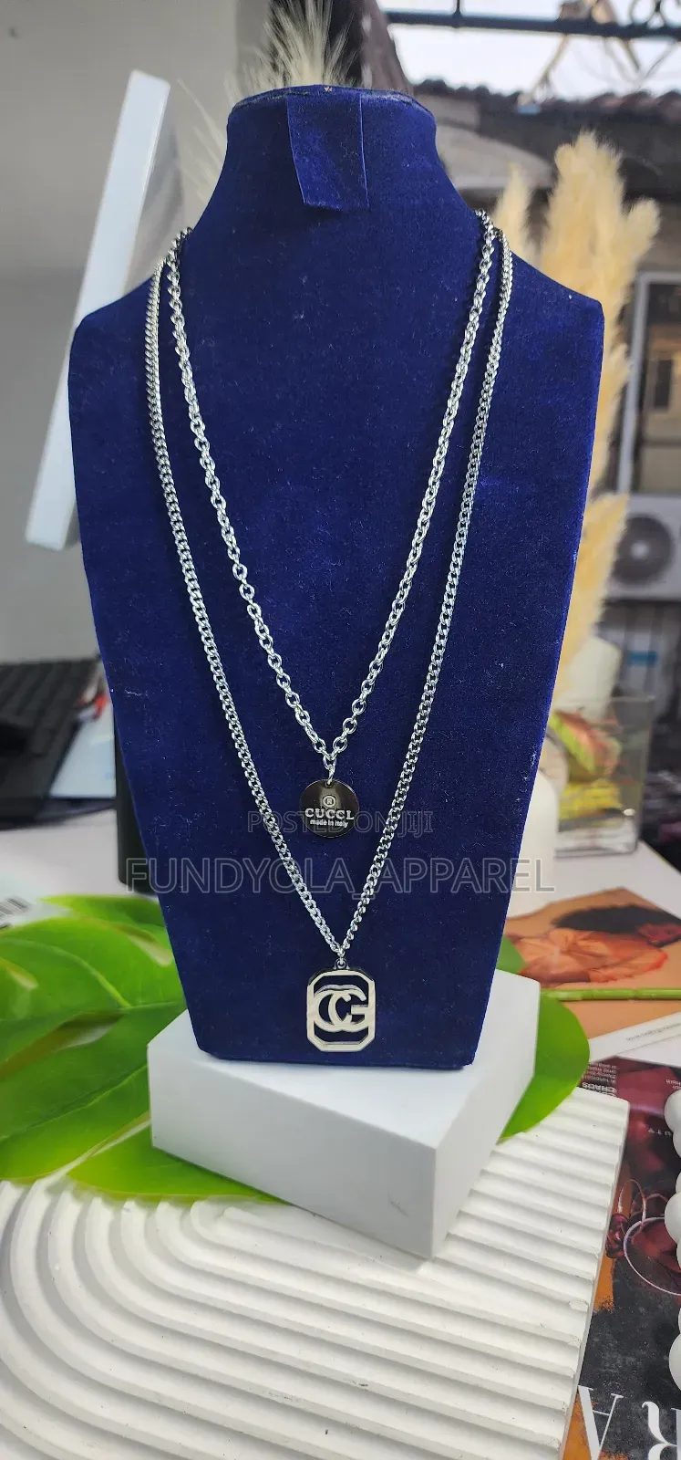 Silver Unisex Layered Necklace