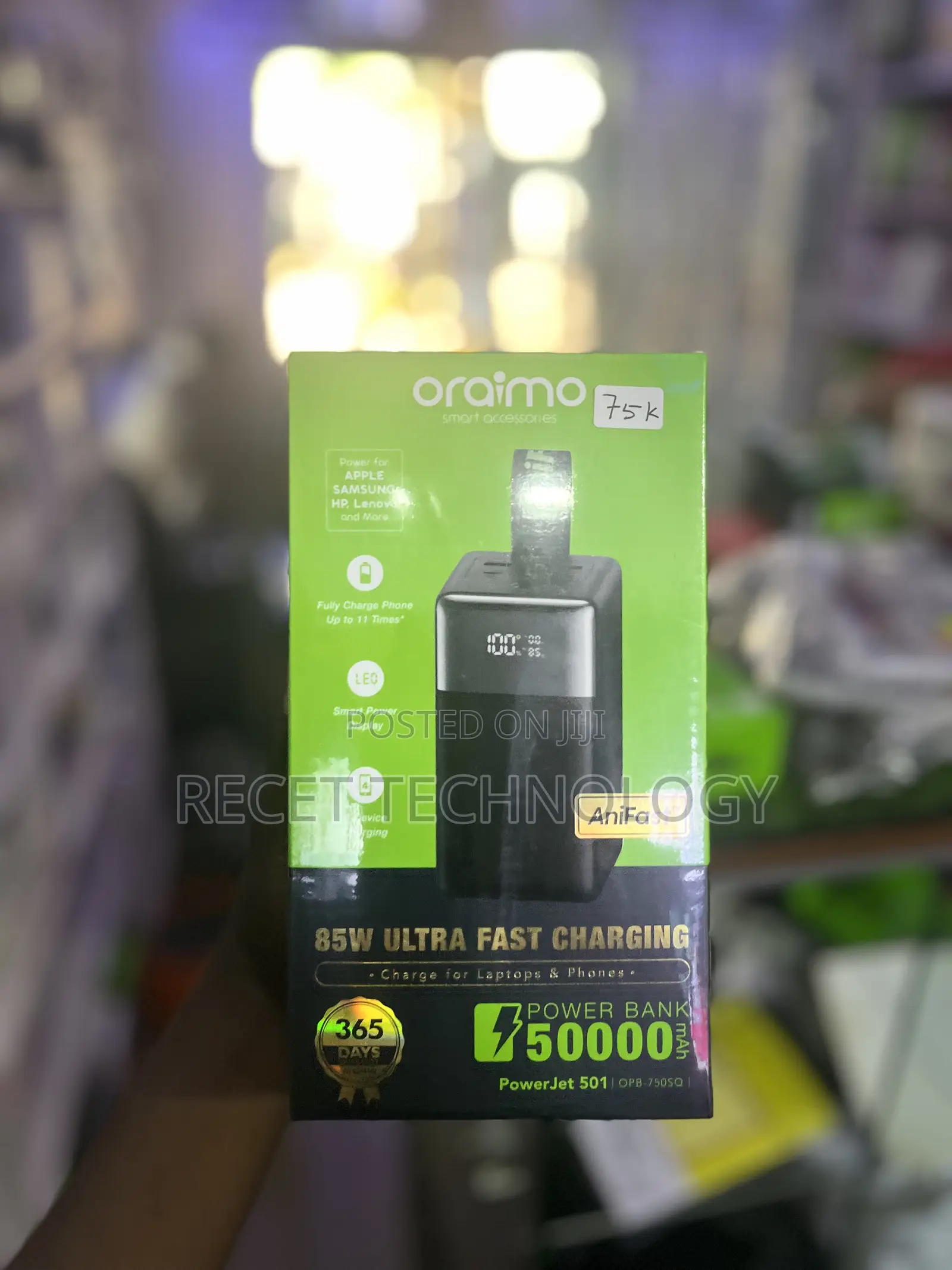 Oraimo Powerjet 501 50000mah 85w Fast Charging Power Banks