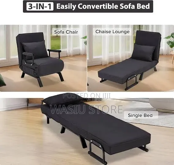 Versatile 5-in-1 Convertible Sleeper Chair Bed