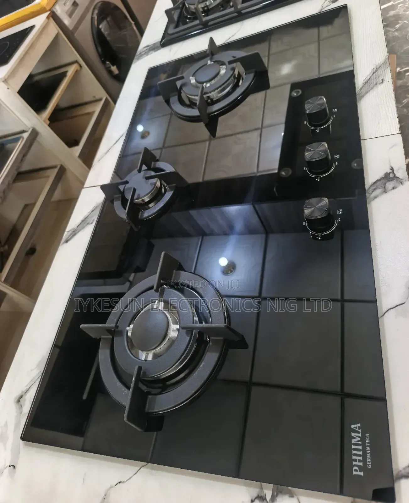 Original Phiima New Design 2026 Model Inbuilt Cabinet 3 Burners Gas
