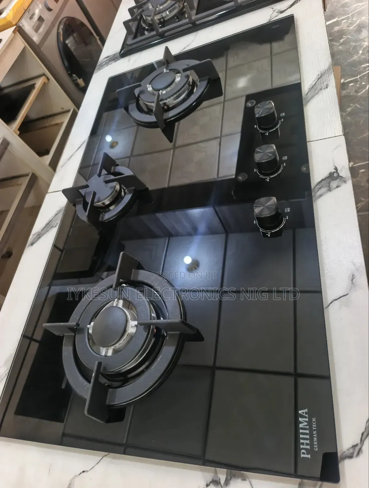 Original Phiima New Design 2026 Model Inbuilt Cabinet 3 Burners Gas